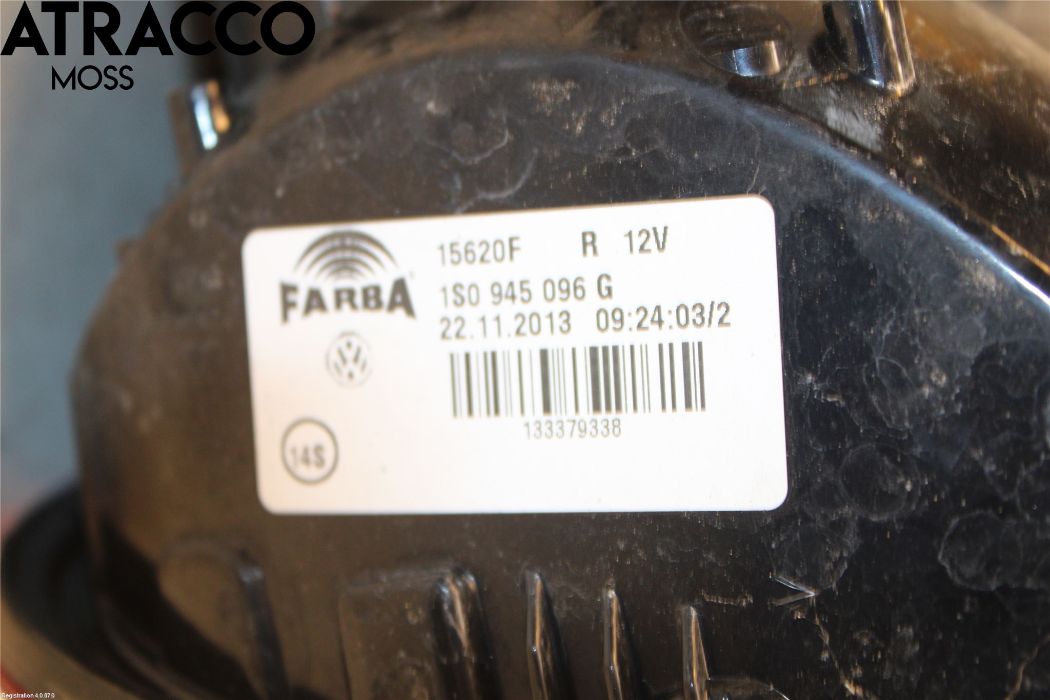 Volkswagen VW UP! / E-UP! Baklykt Høyre