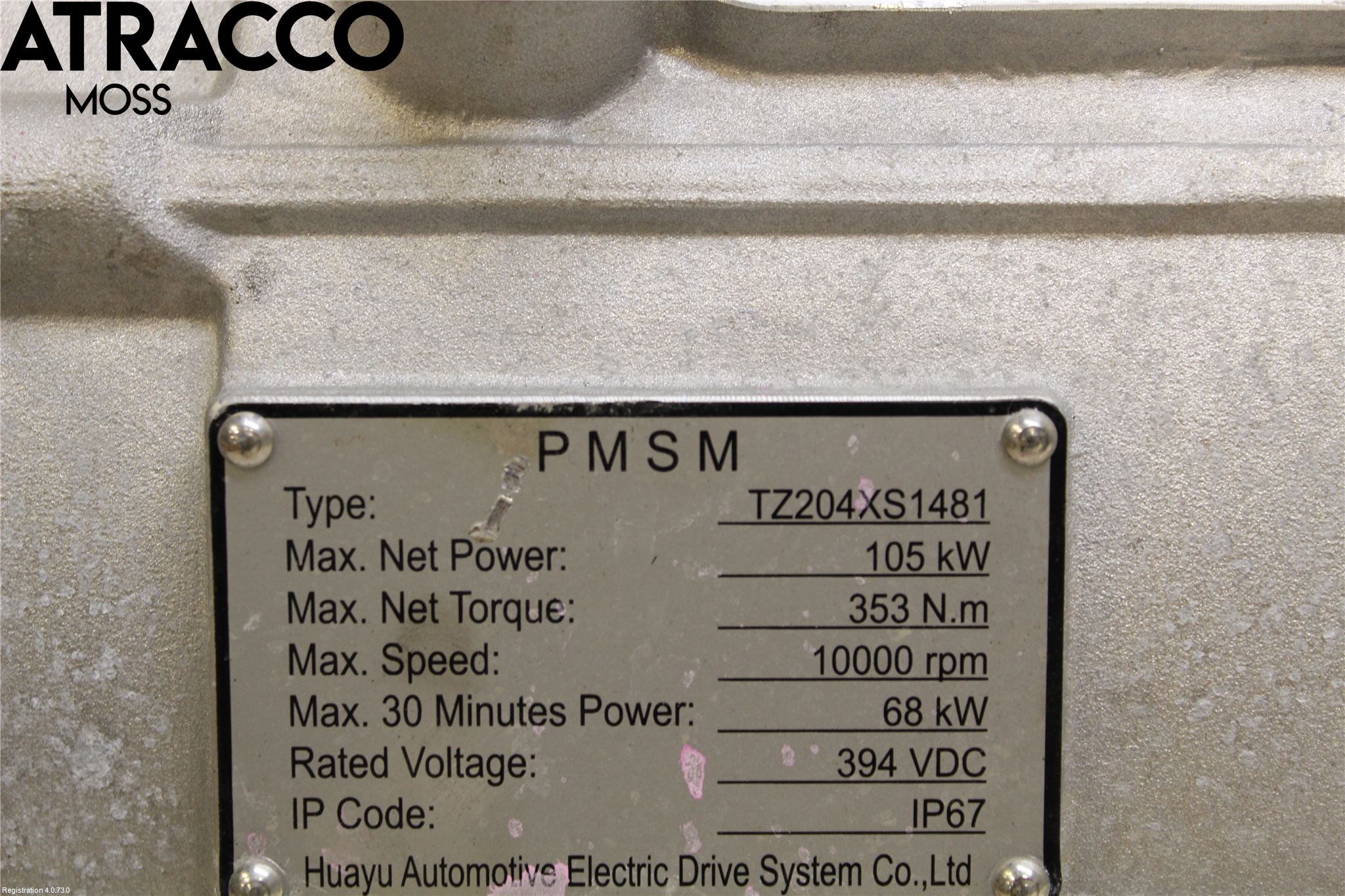 MG ZS EV 20- Motor Elektrisk Fram