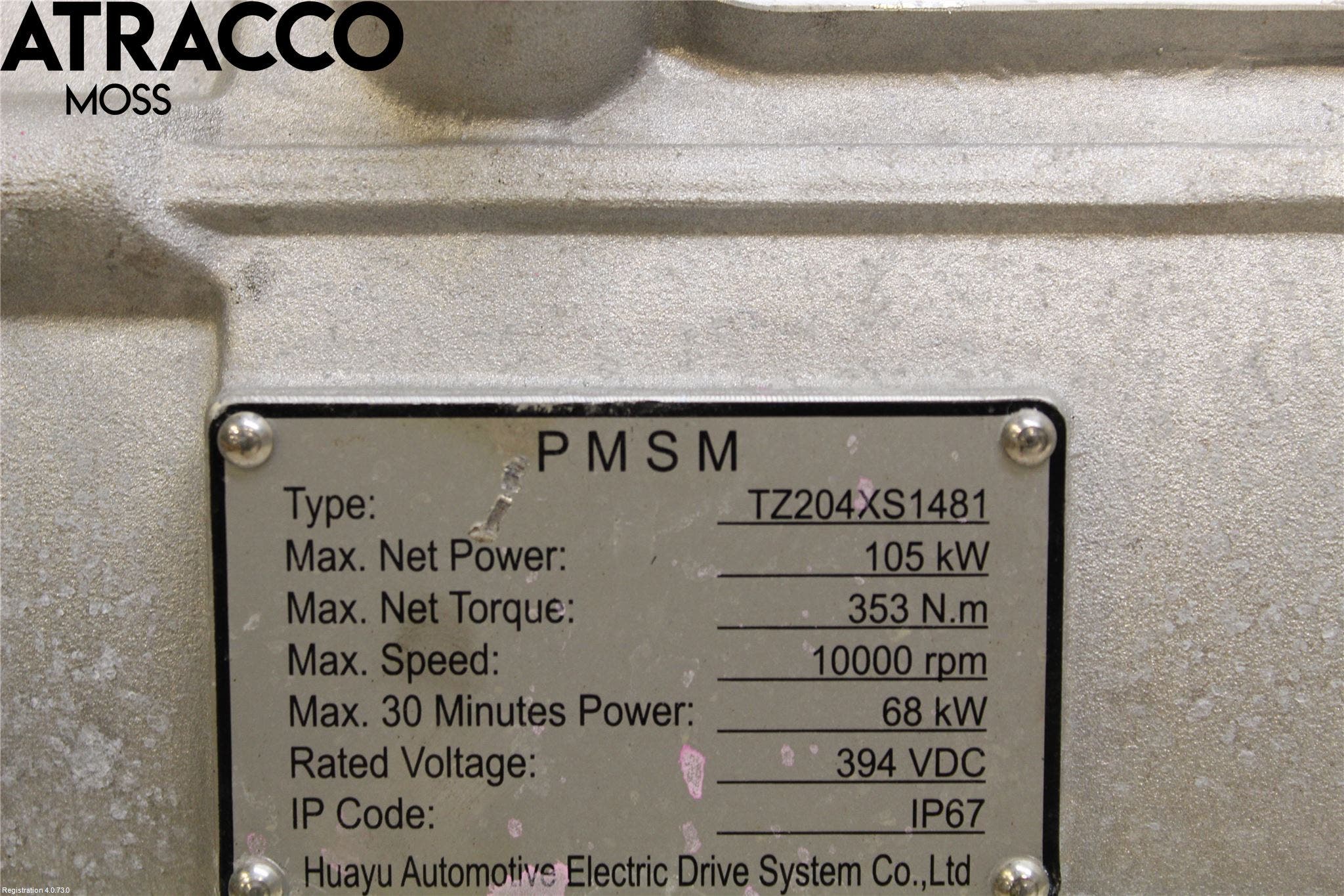 MG ZS EV 20- Motor Elektrisk Fram