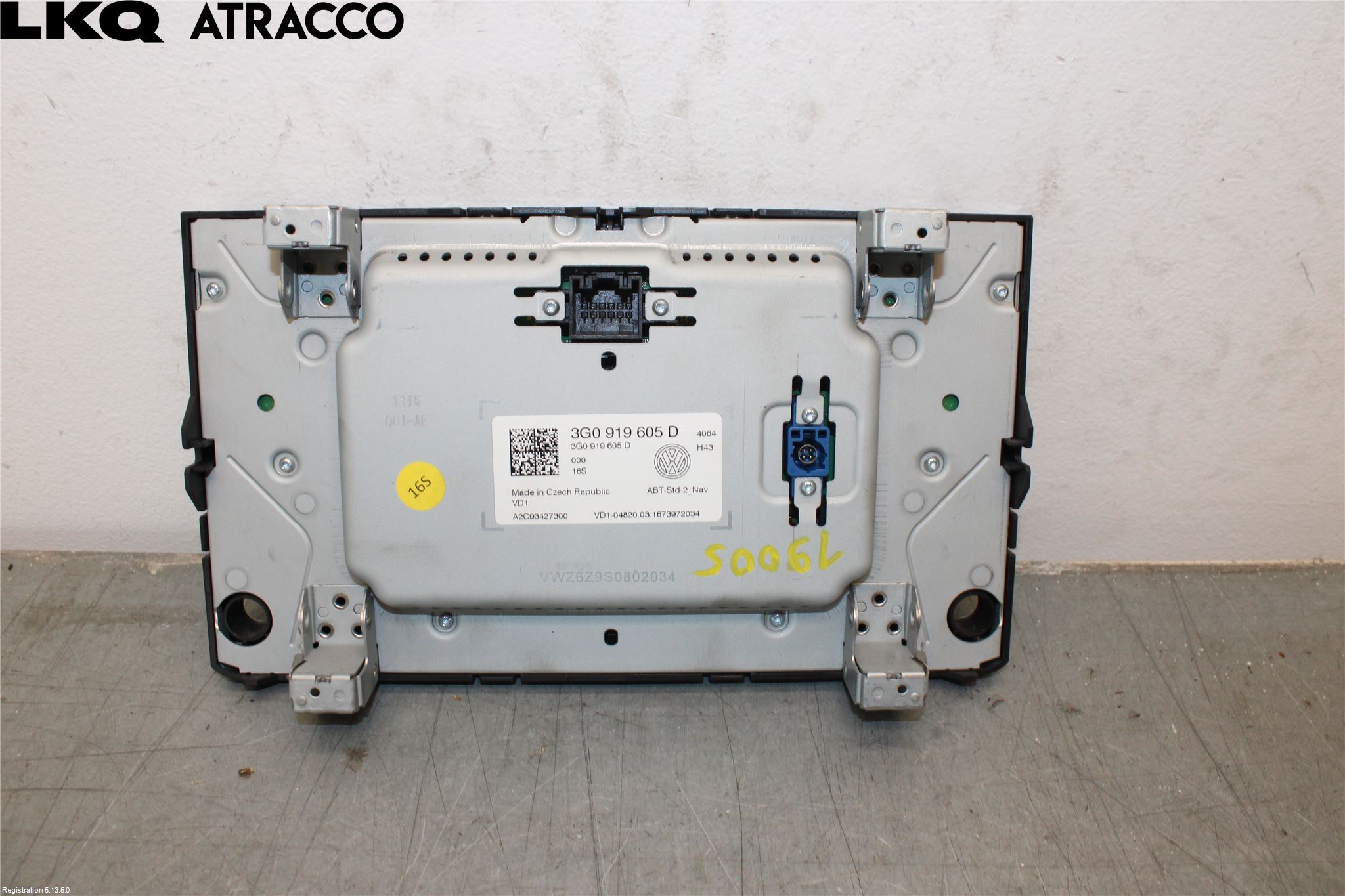 Volkswagen VW PASSAT 15-19 Multifunktionsdisplay