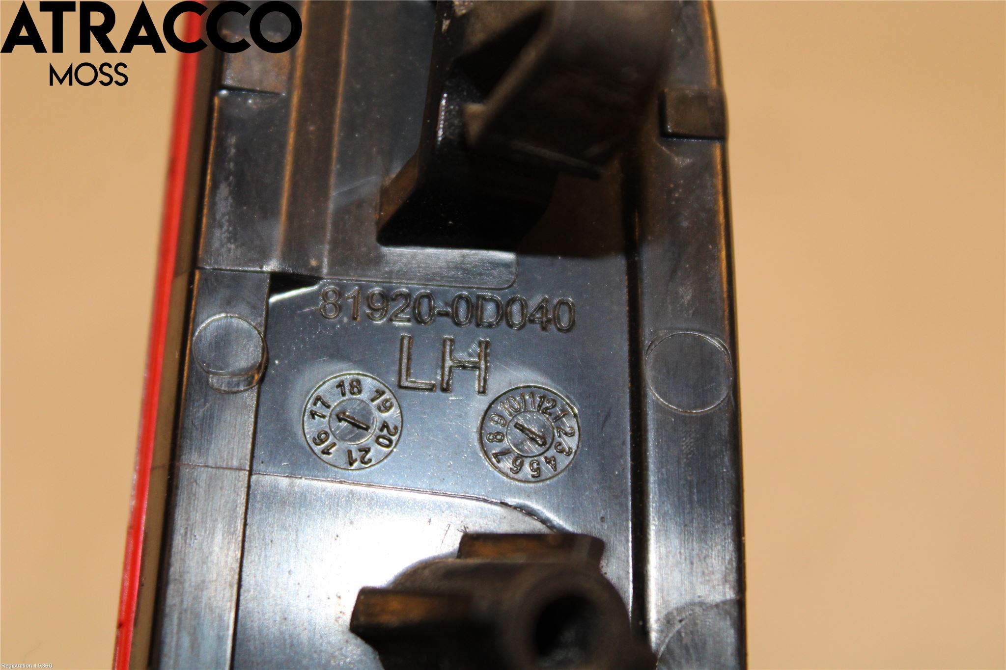 Toyota YARIS XP130 15-20 Refleks Bak