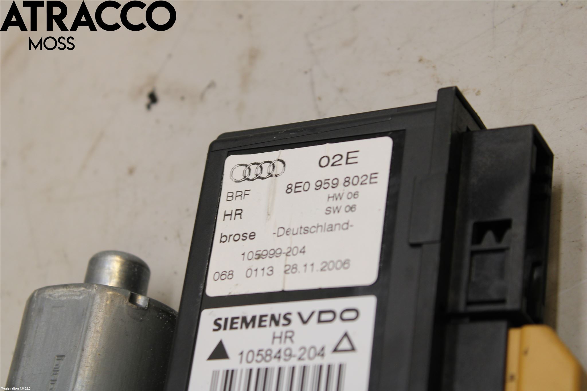 Audi A4/S4 05-07 Vindusheismotor