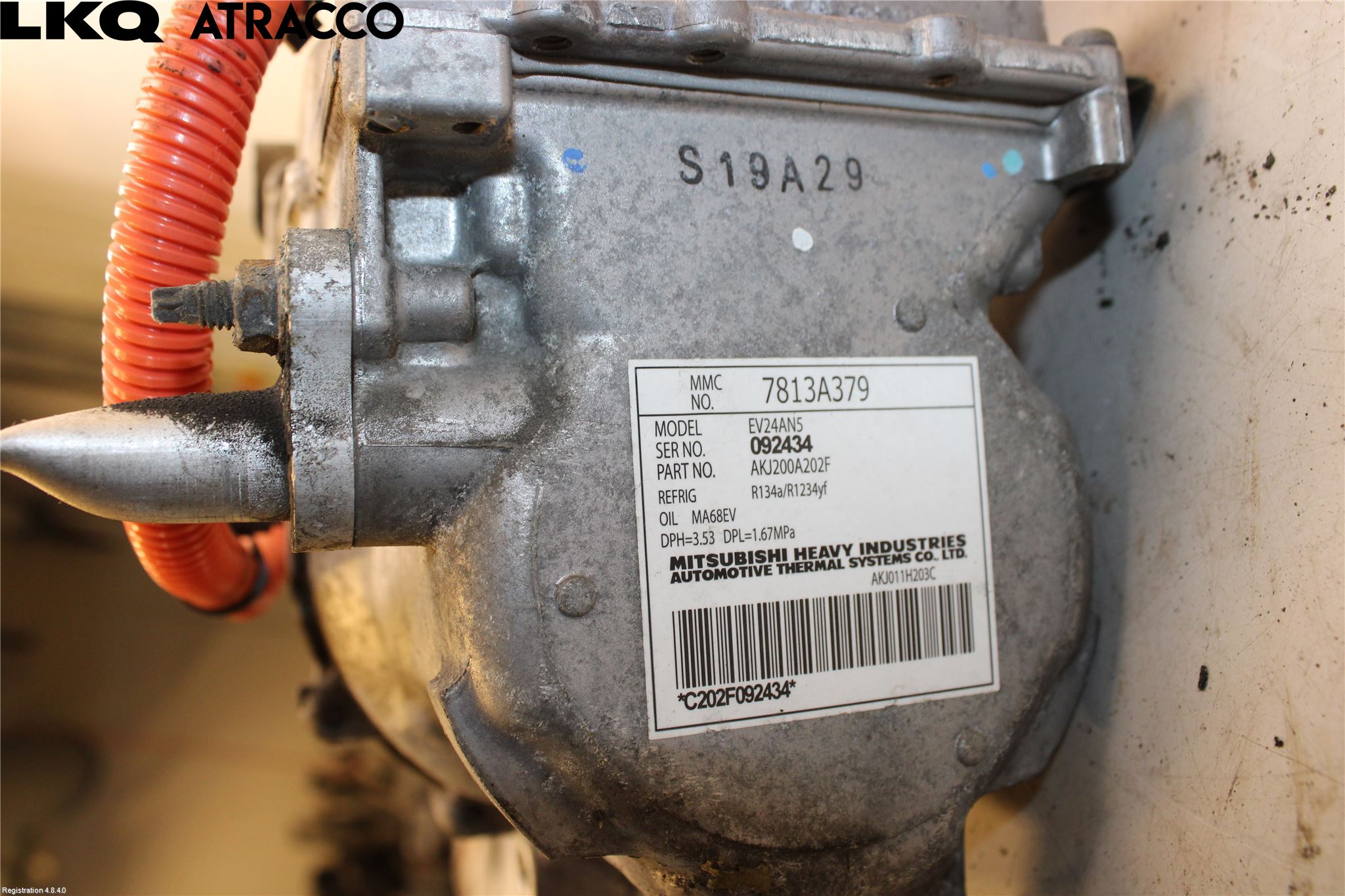 Mitsubishi OUTLANDER 13-21 Varme Ac Kompressor