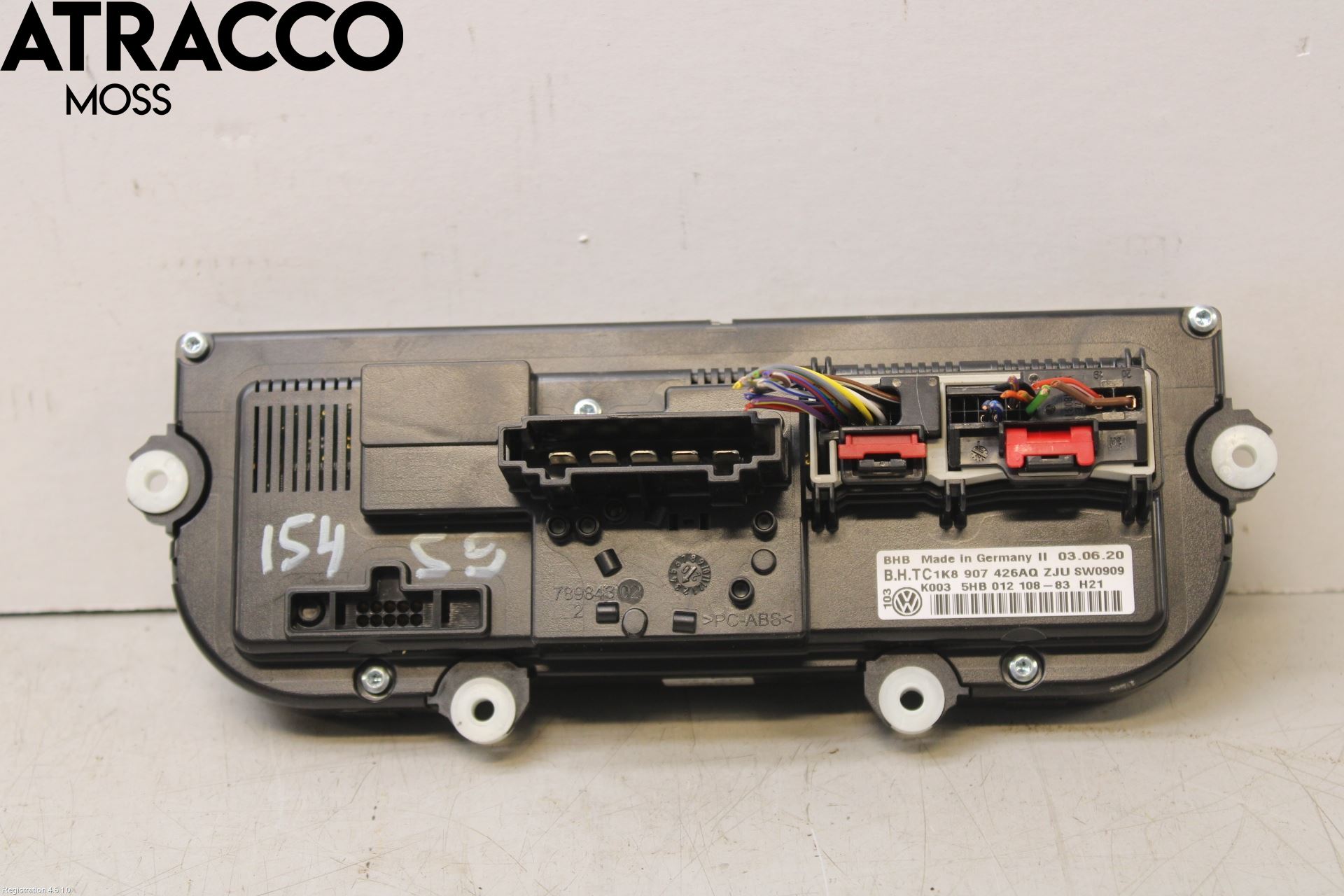 Volkswagen VW CADDY 16-20 Varme Ac Betjening-Display