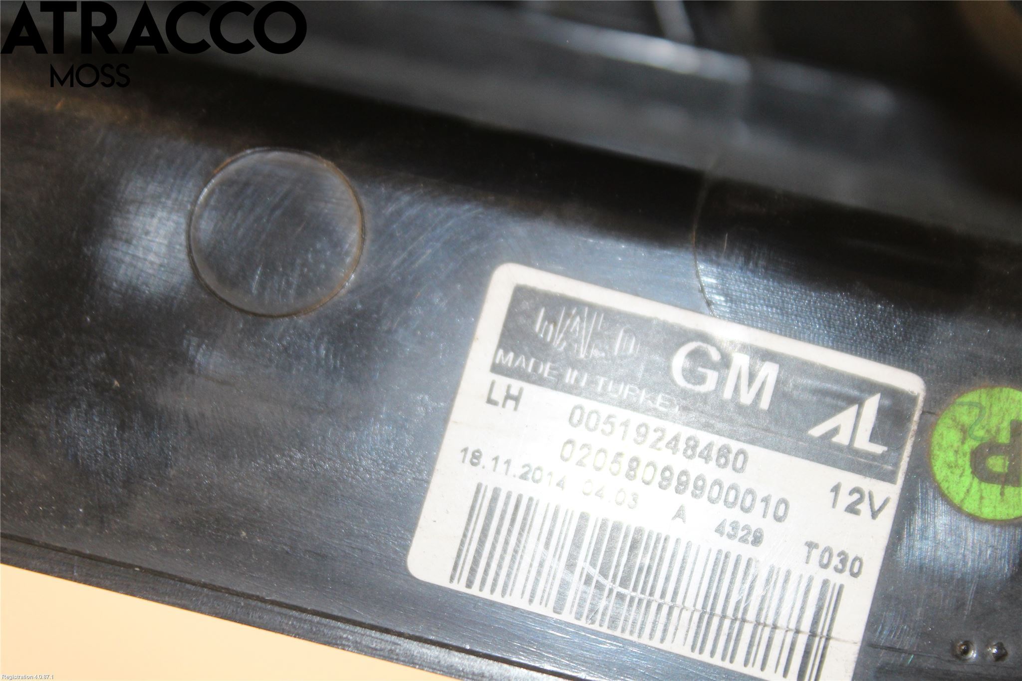 Opel COMBO D 12-18 Baklykt Venstre