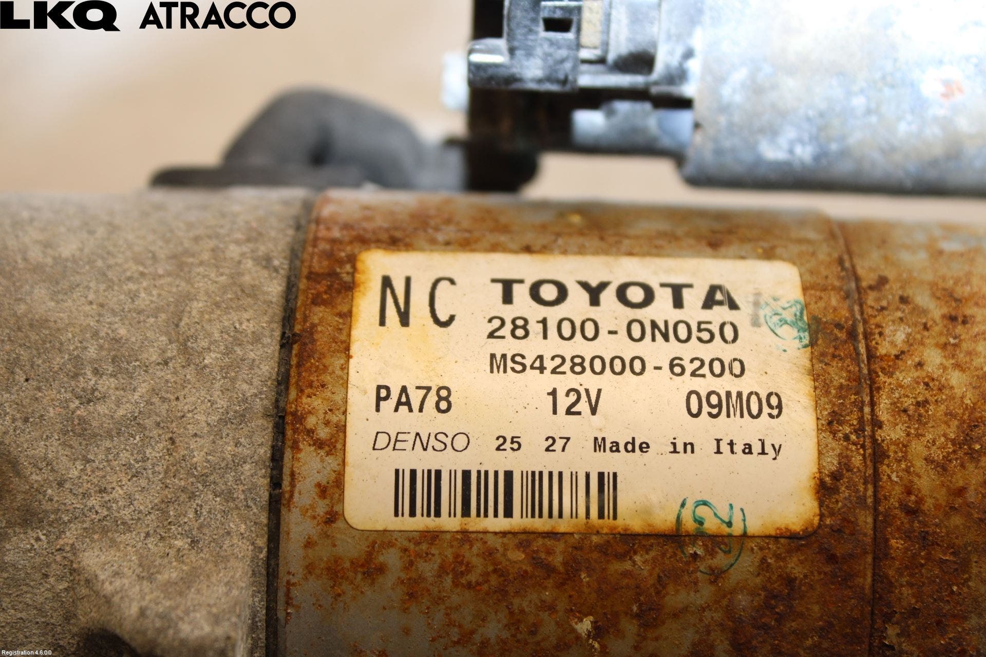 Toyota AURIS 10-12 Startmotor Diesel