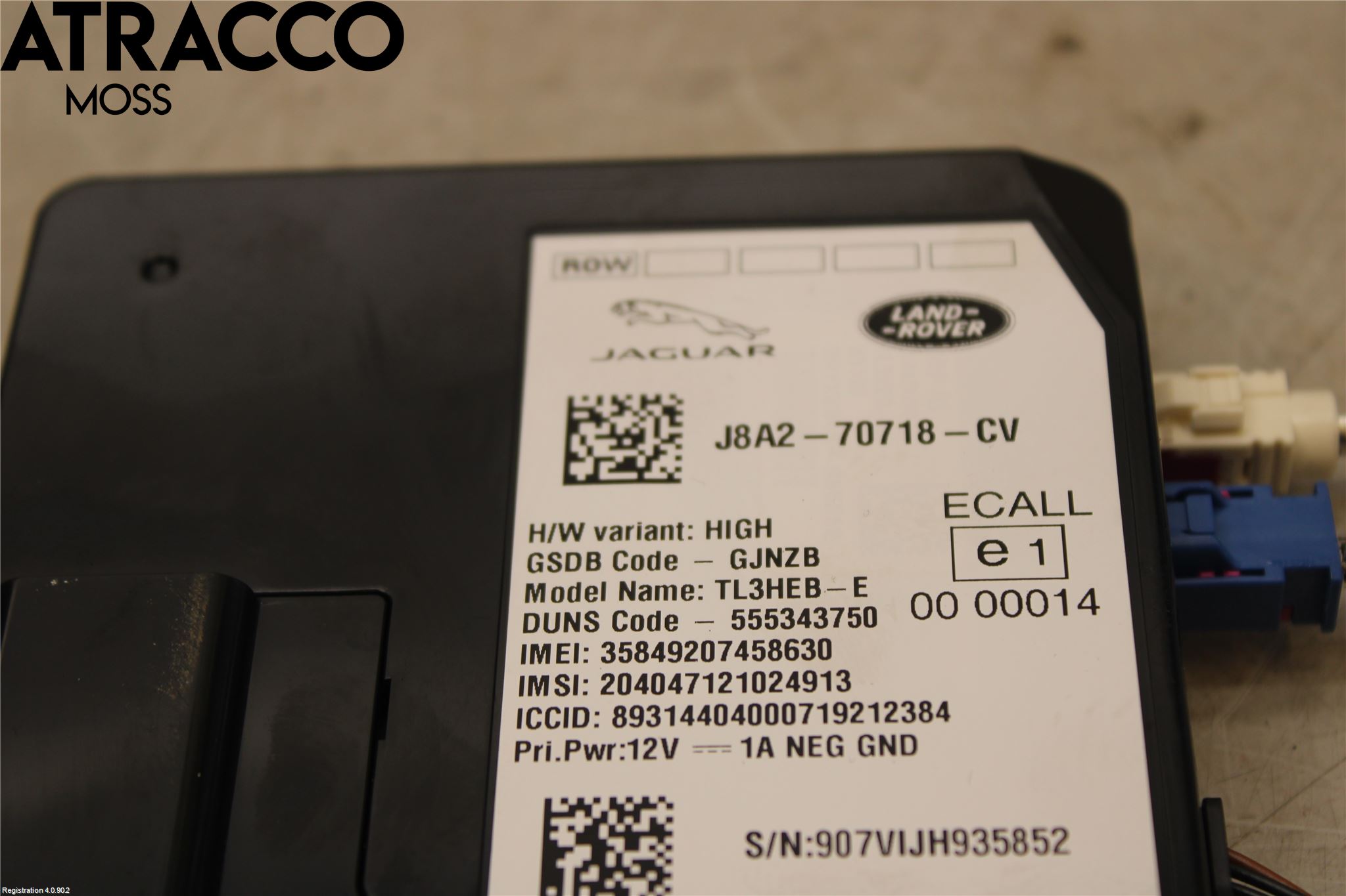 Jaguar I-PACE 18- Styreenhet Øvrig