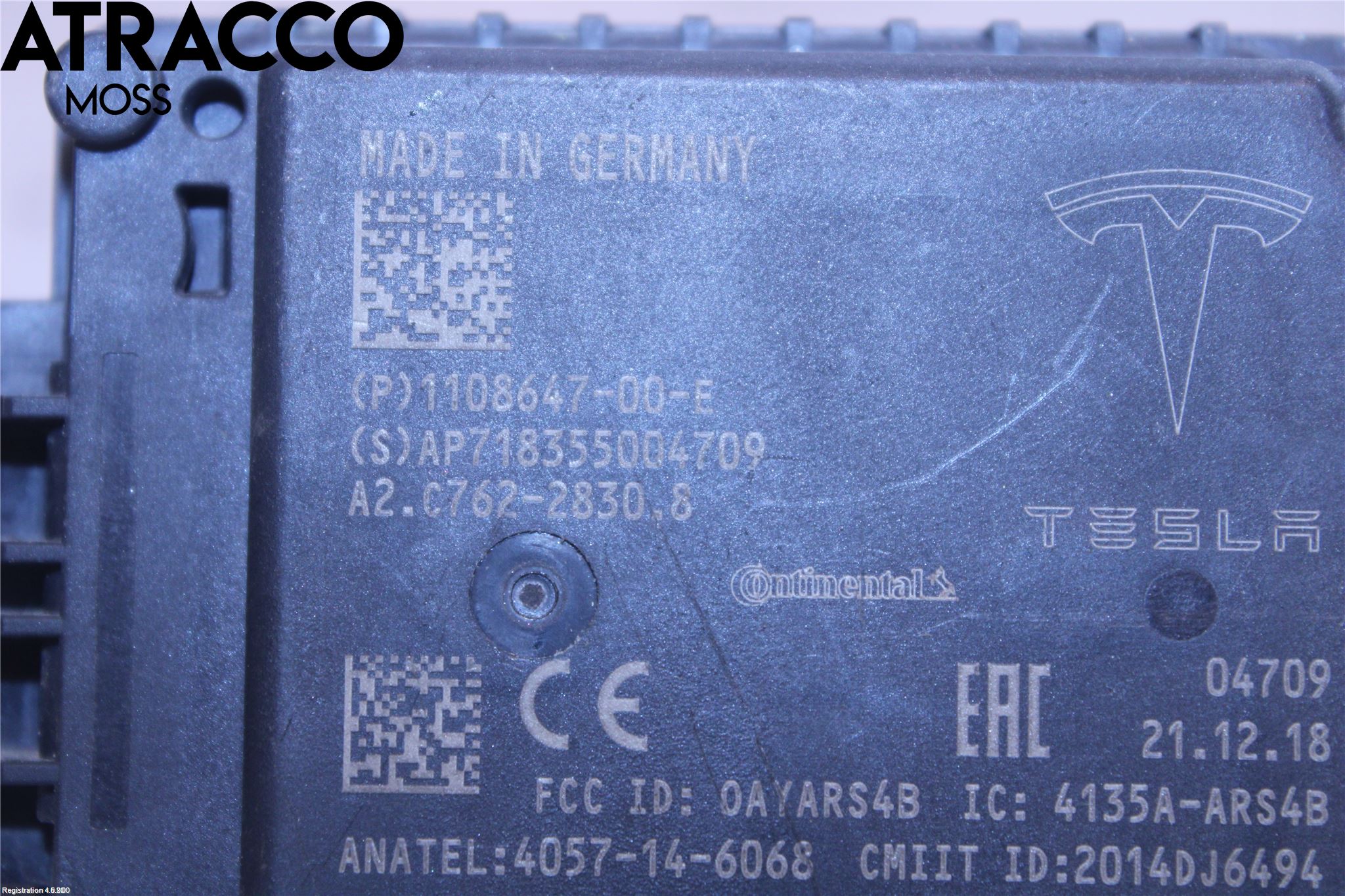 Tesla MODEL 3 17- Sensor Fartsbegrensning