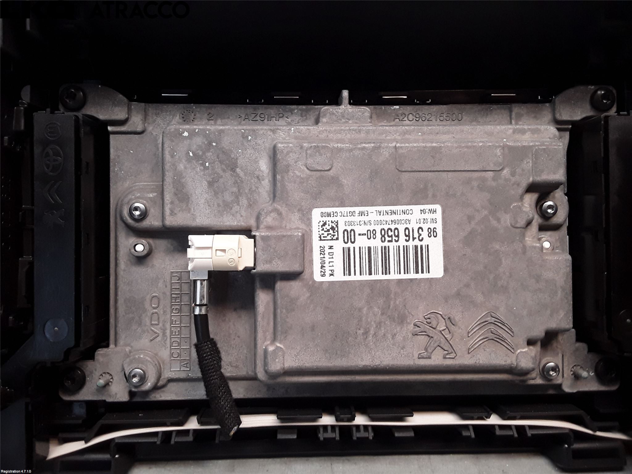 Peugeot EXPERT/E-EXPERT 17- Multifunktionsdisplay