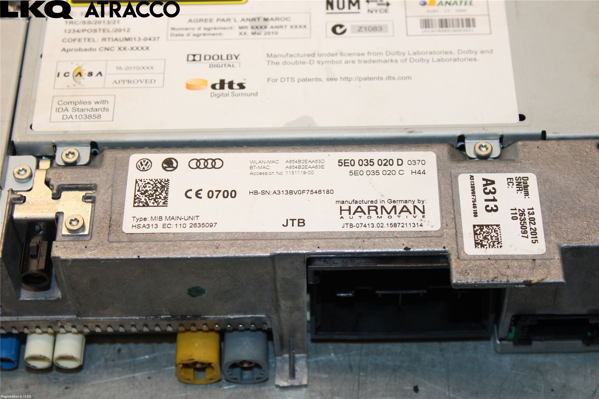 Skoda OCTAVIA (5E) 13-20 Stereo Radio