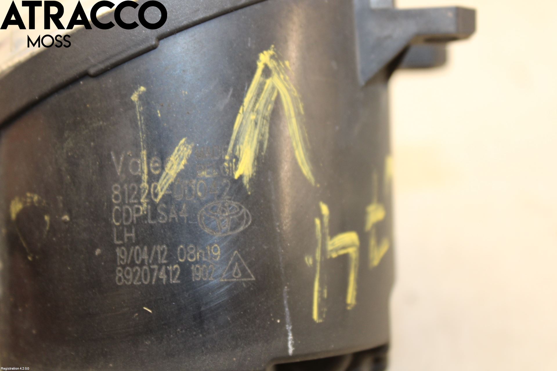 Toyota VERSO-S 11-16 Frontlykt-Kurve-Tåkelys