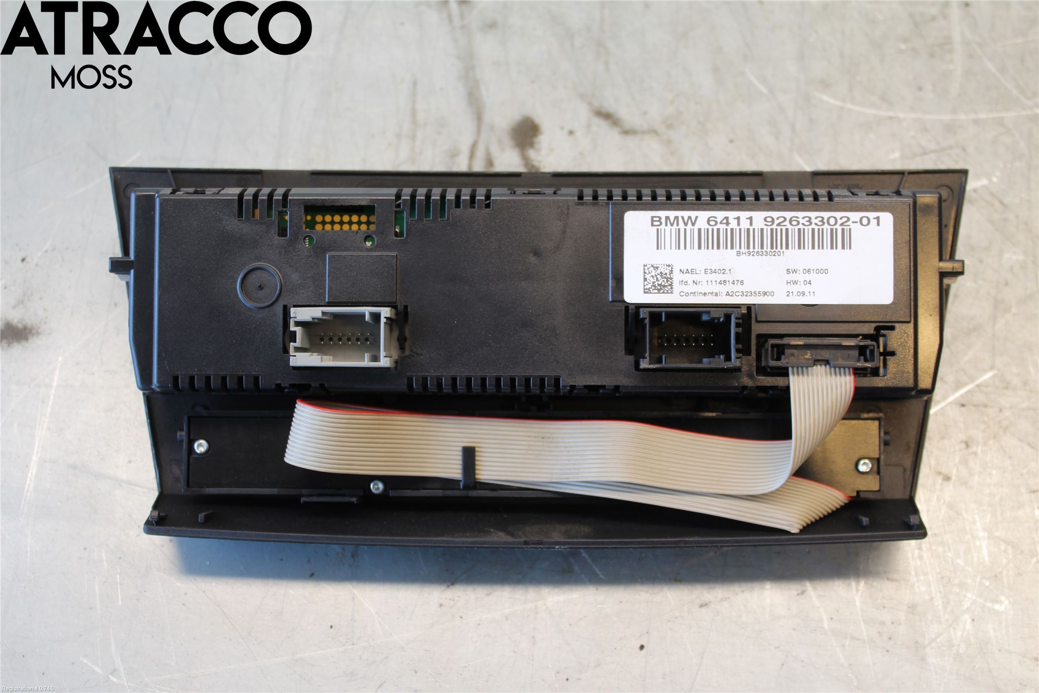 BMW 3 E90/91 SED/TOU 05-12 Varme Ac Betjening-Display