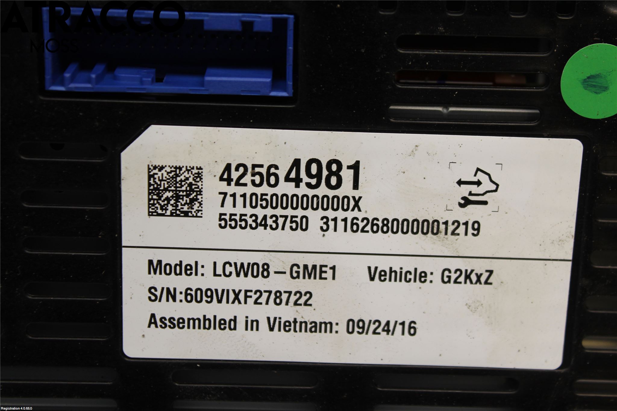 Øvrige CHEVROLET BOLT Instr Kombinert