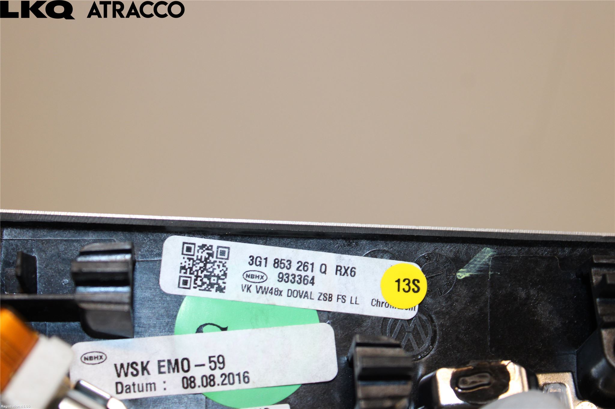 Volkswagen VW PASSAT 15-19 Innr Dashbord Sparkeplate