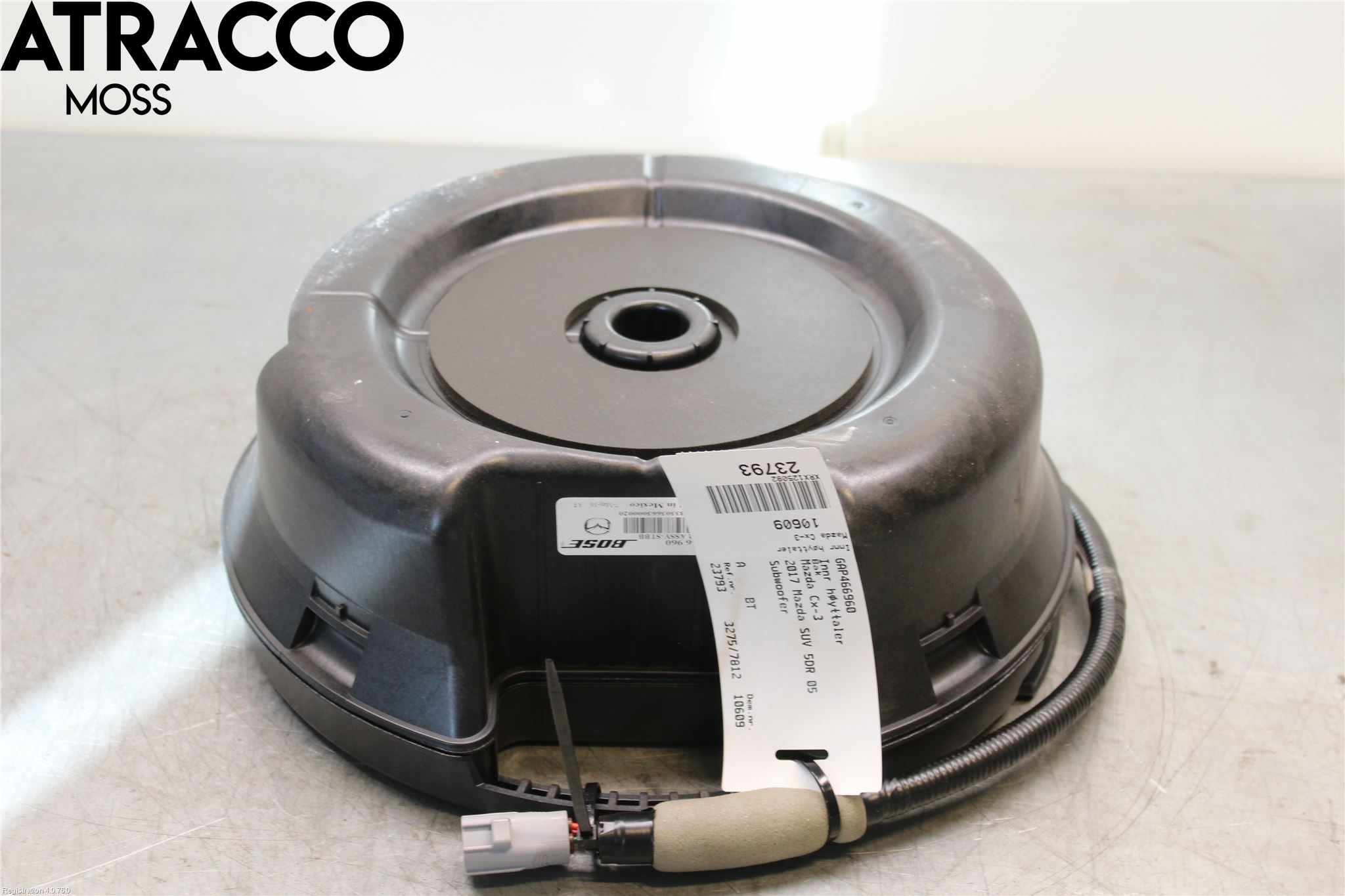 Mazda CX-3 Innr Høyttaler