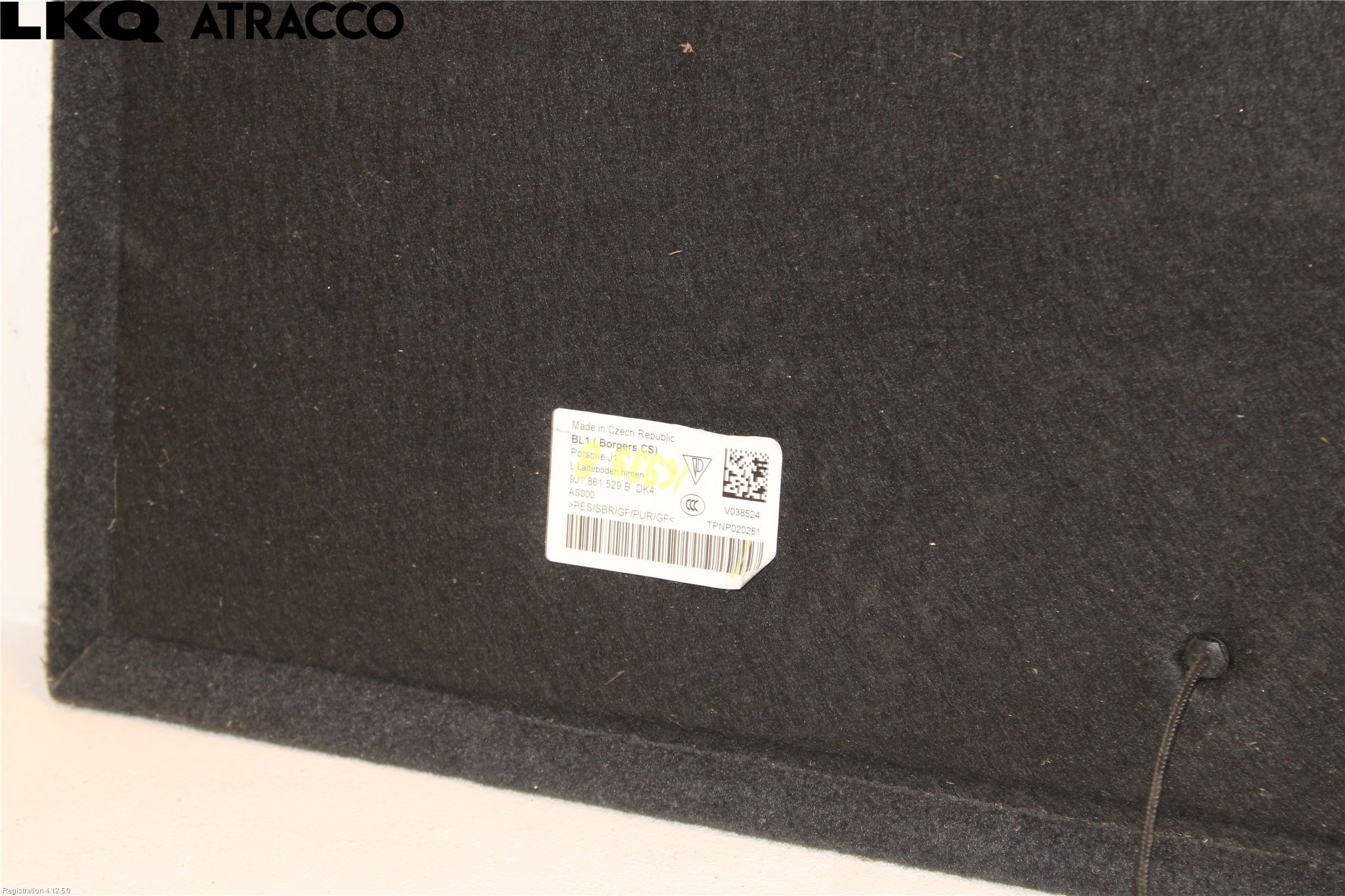 Porsche TAYCAN 20- Innr Bagasjeromkledsel