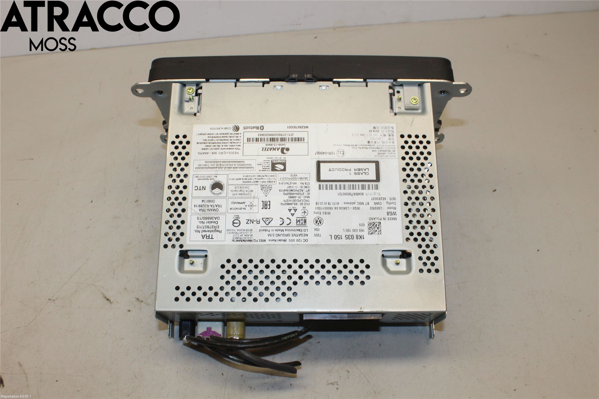 Volkswagen VW CADDY 16-20 Stereo Radio Med Cd