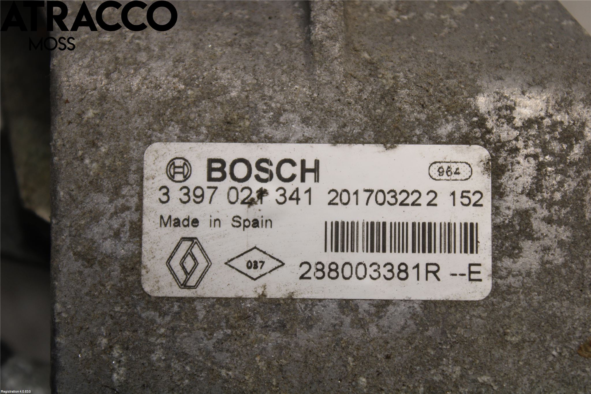 Renault ZOE/E-TECH 13- Viskermotor Frontrute