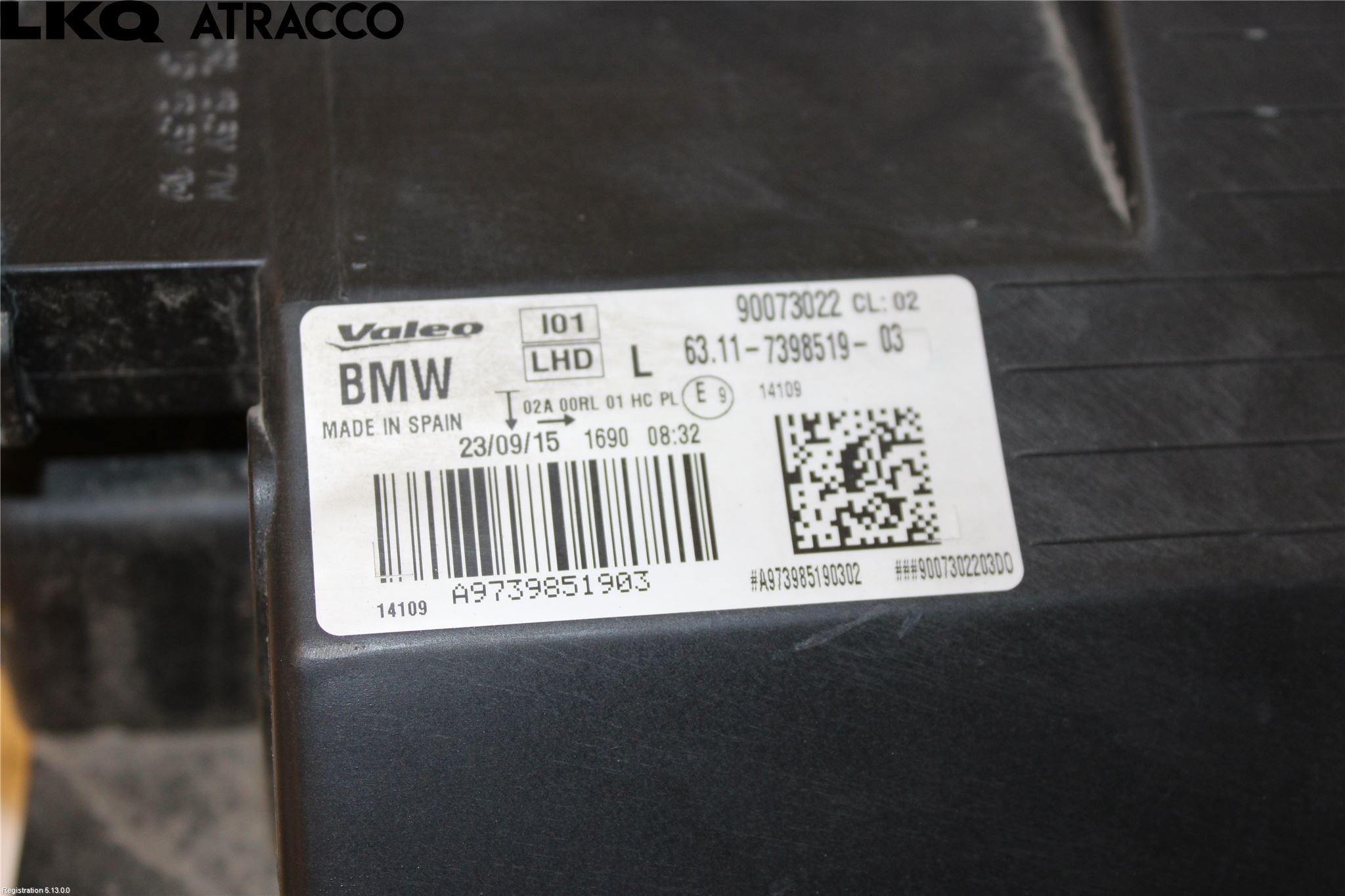 BMW i3 I01 13-22 Frontlykt Venstre