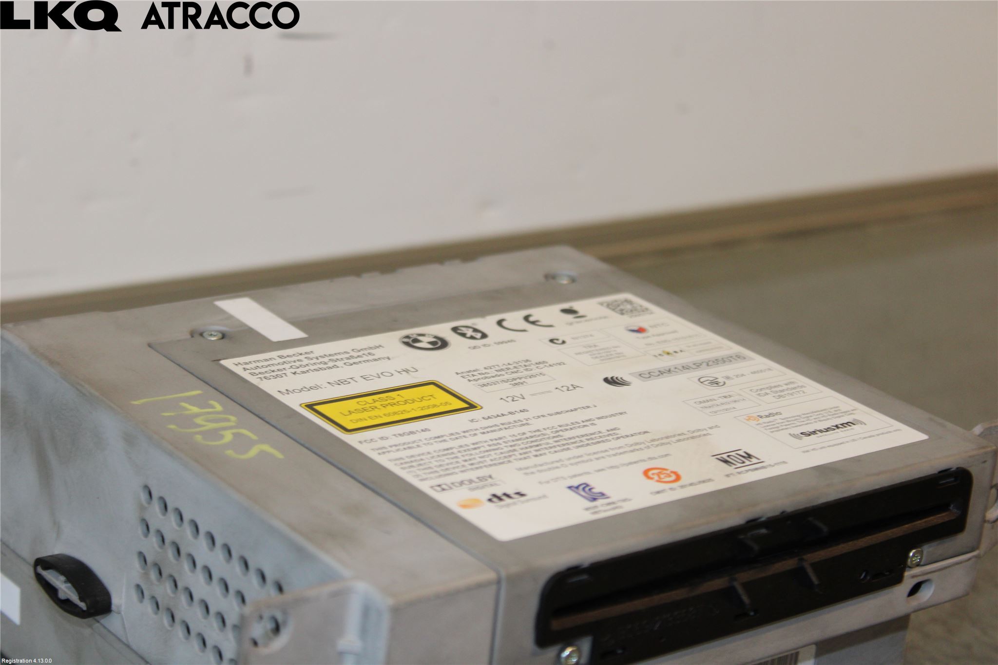BMW 3 F30/F31/F80 12-19 Stereo Radio Med Cd
