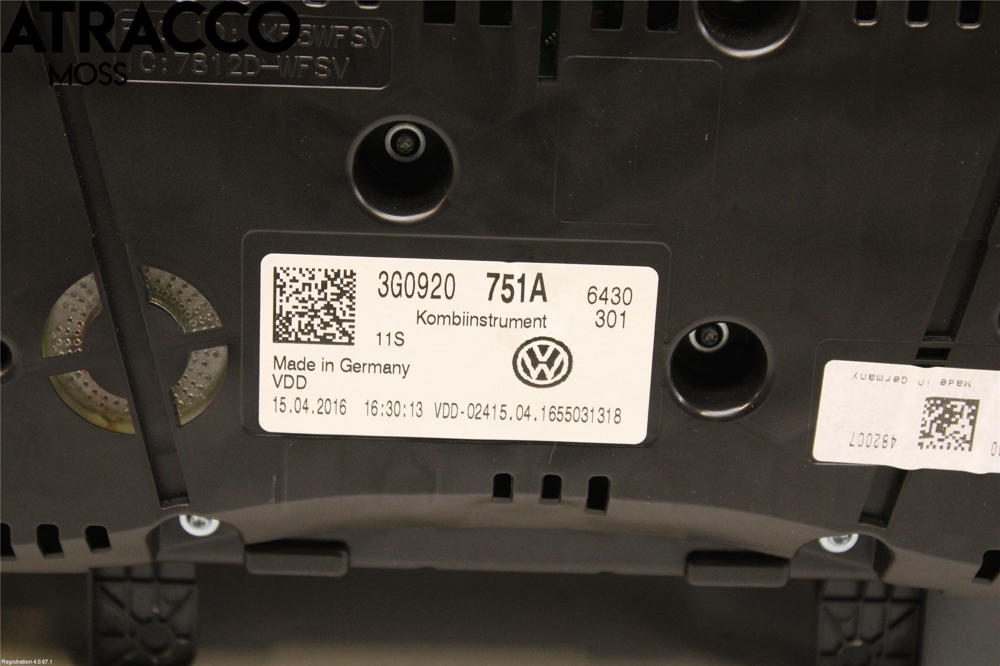 Volkswagen VW PASSAT 15-19 Instr Kombinert