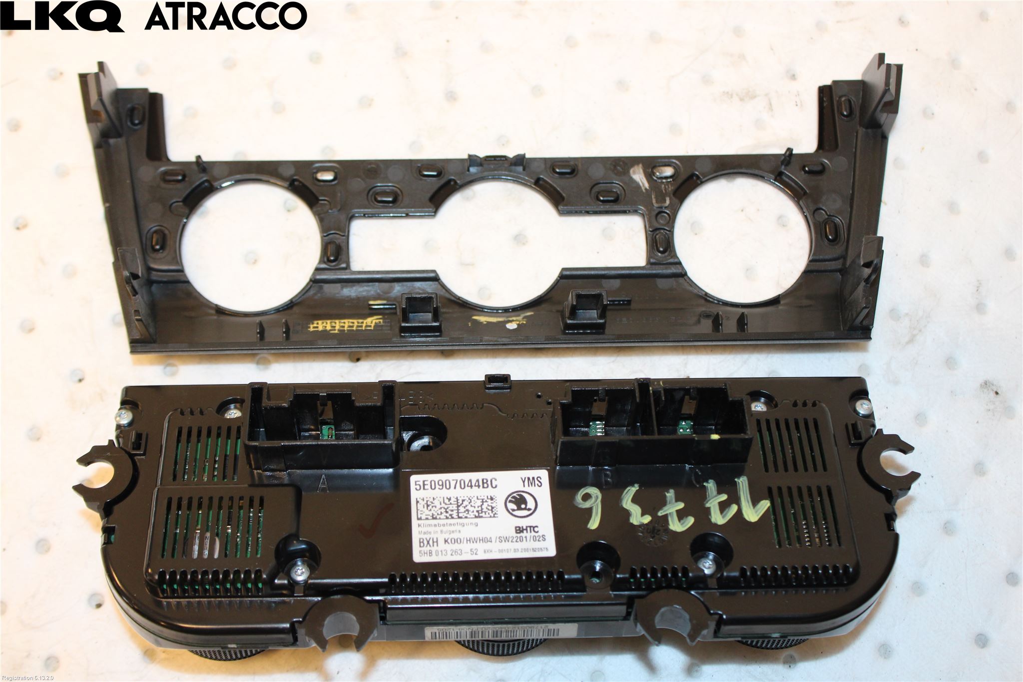 Skoda OCTAVIA (5E) 13-20 Varme Ac Betjening-Display