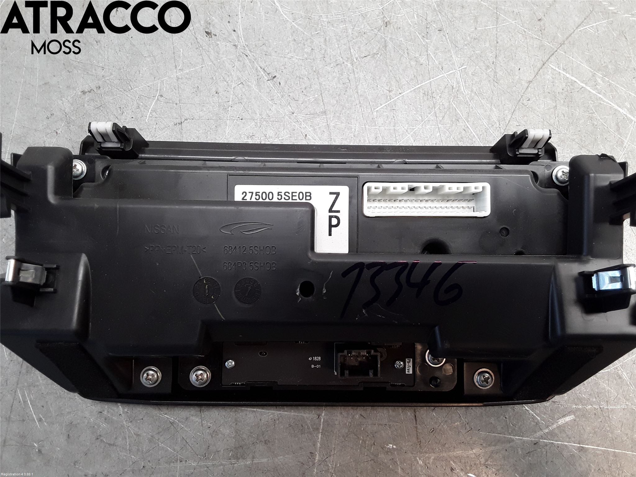 Nissan LEAF 18- Varmeapparat Panel(Regulering)