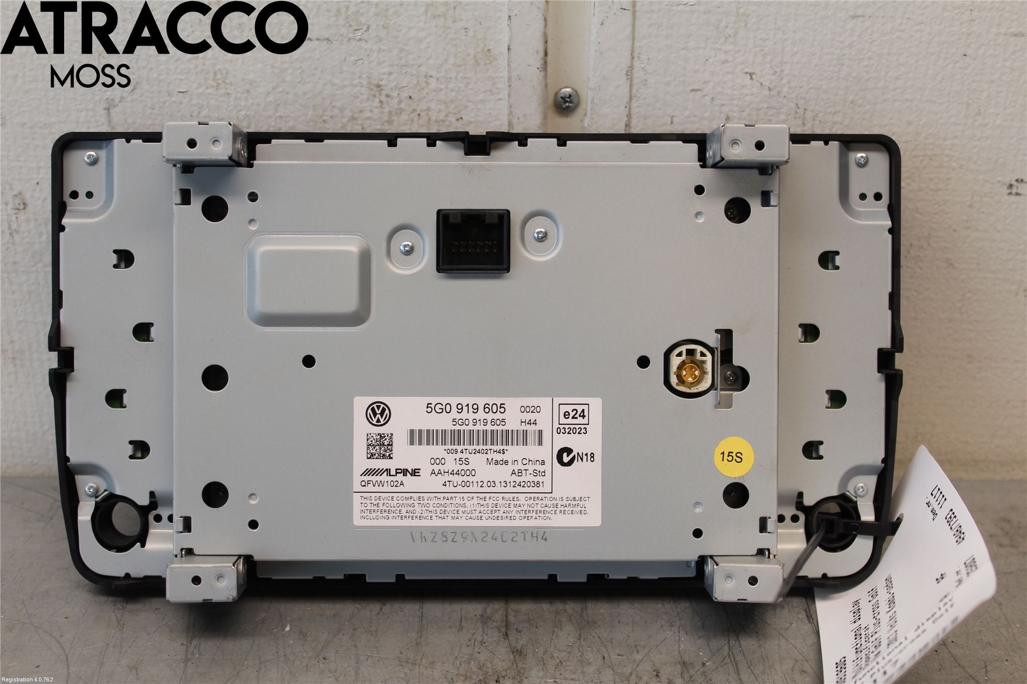 Volkswagen VW GOLF / E-GOLF VII 13-20 Multifunktionsdisplay