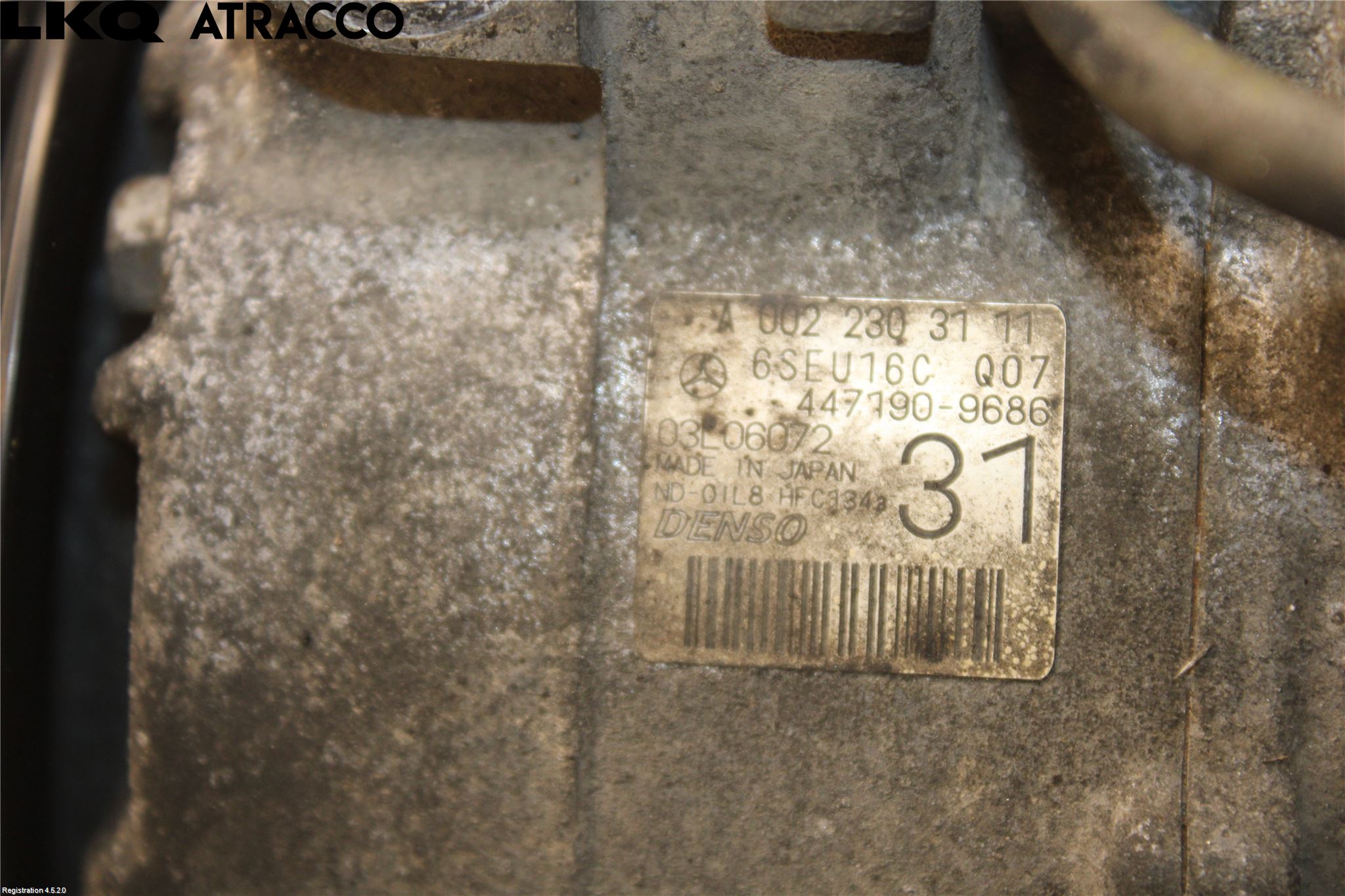 Mercedes-Benz MB E-KLASS (W212) 09-16 Varme Ac Kompressor