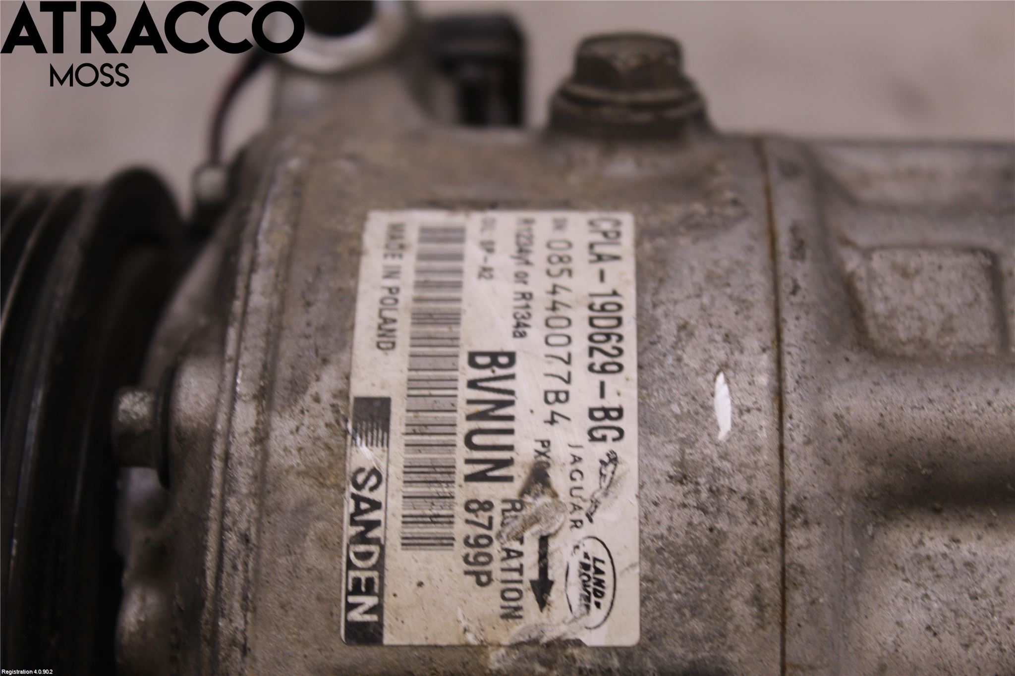 Jaguar F-PACE Varme Ac Kompressor