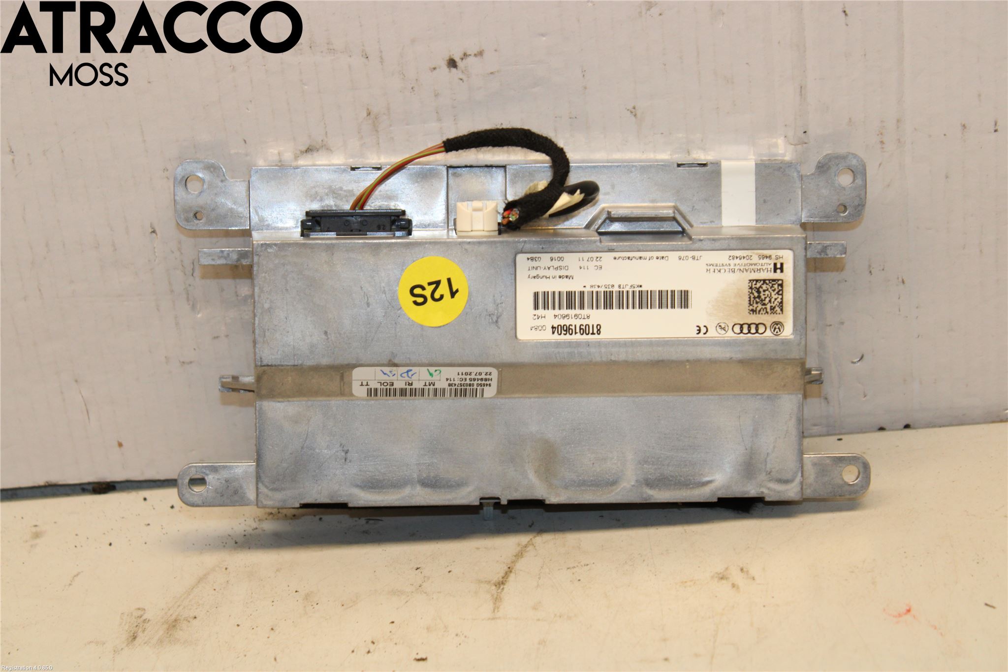 Audi A4/S4 08-11 Multifunktionsdisplay