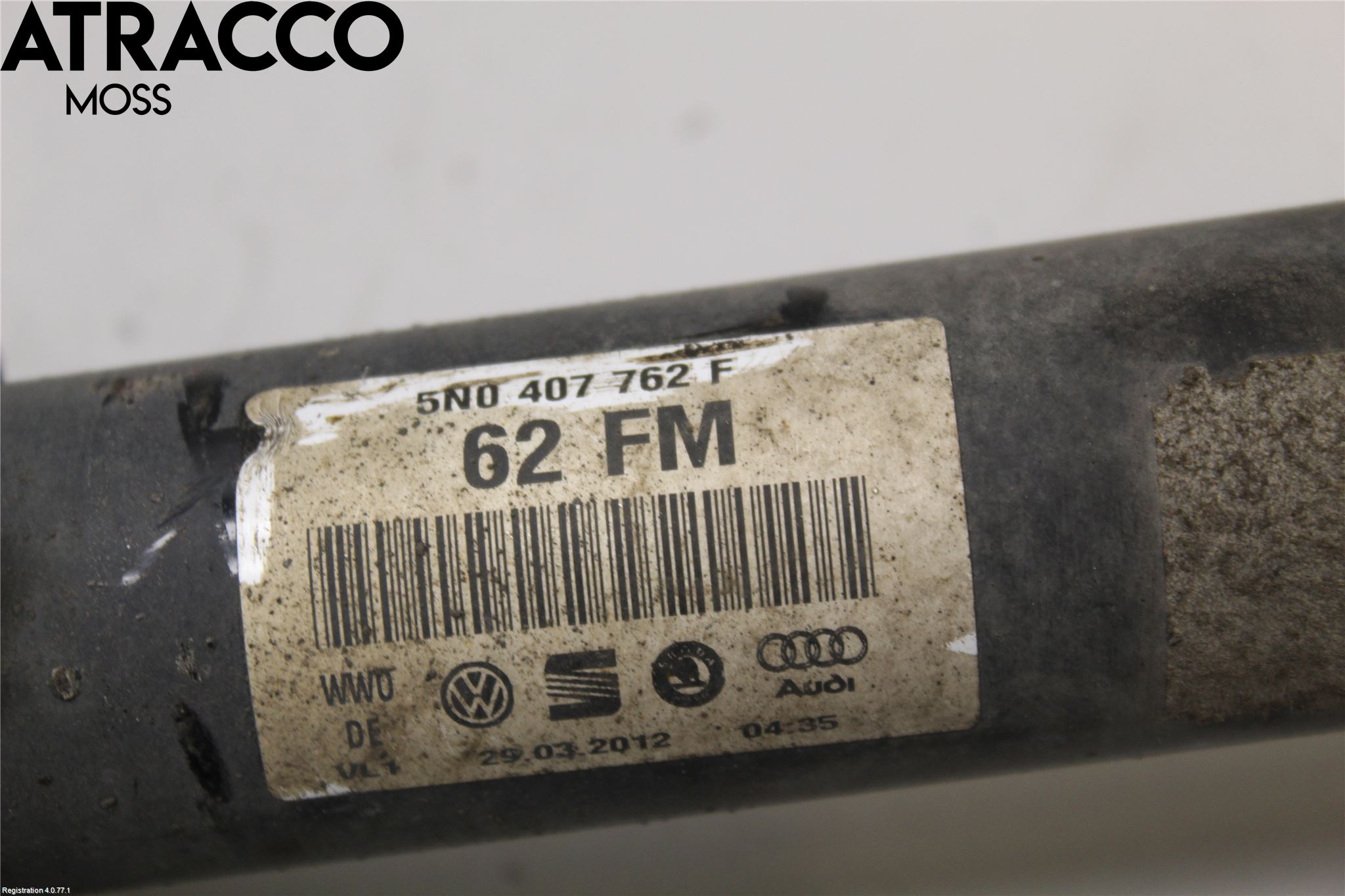 Audi Q3 8U 12-18 Drivaksel Foran Kompl Høyre