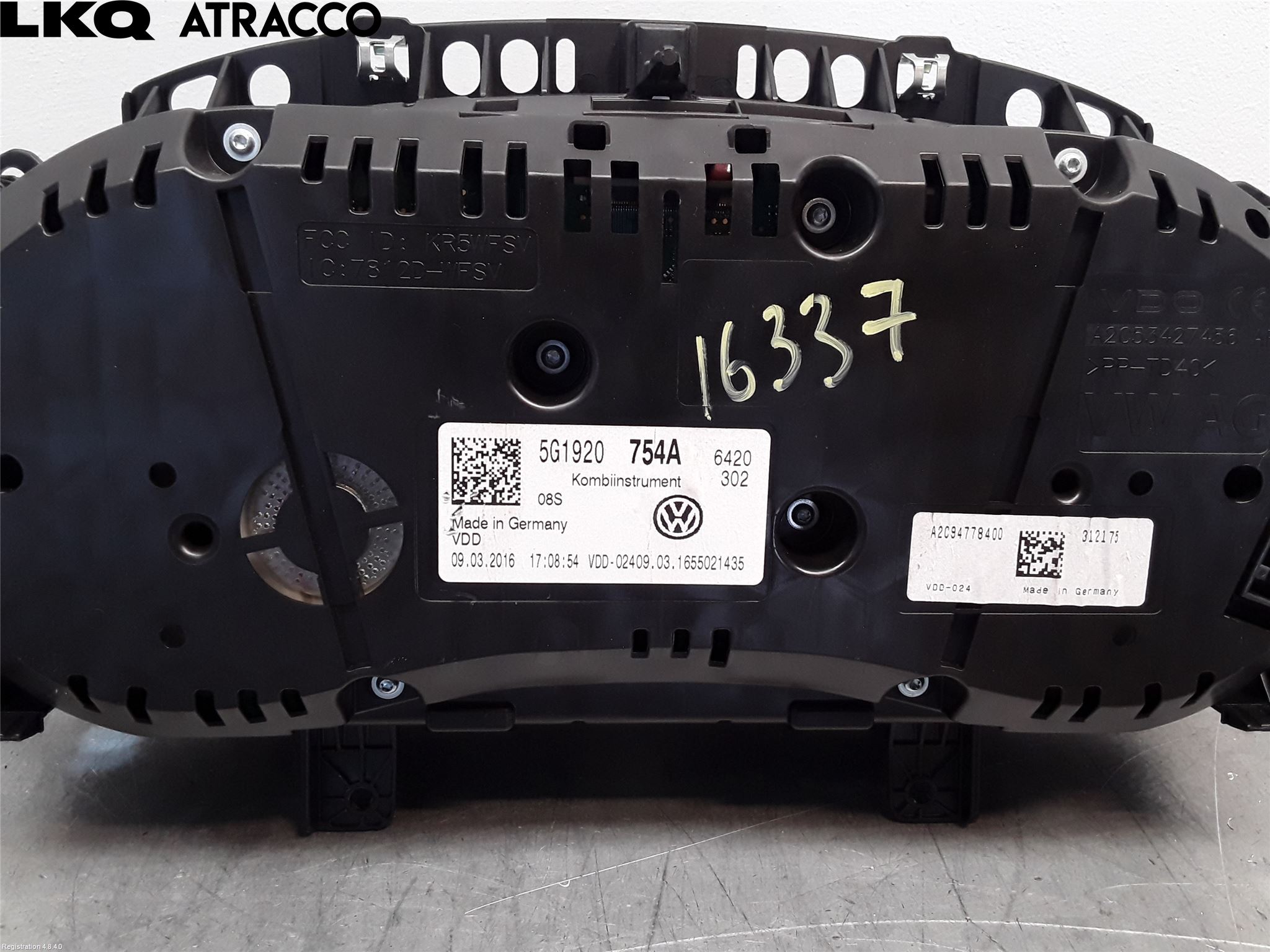 Volkswagen VW GOLF / E-GOLF VII 13-20 Instr Kombinert