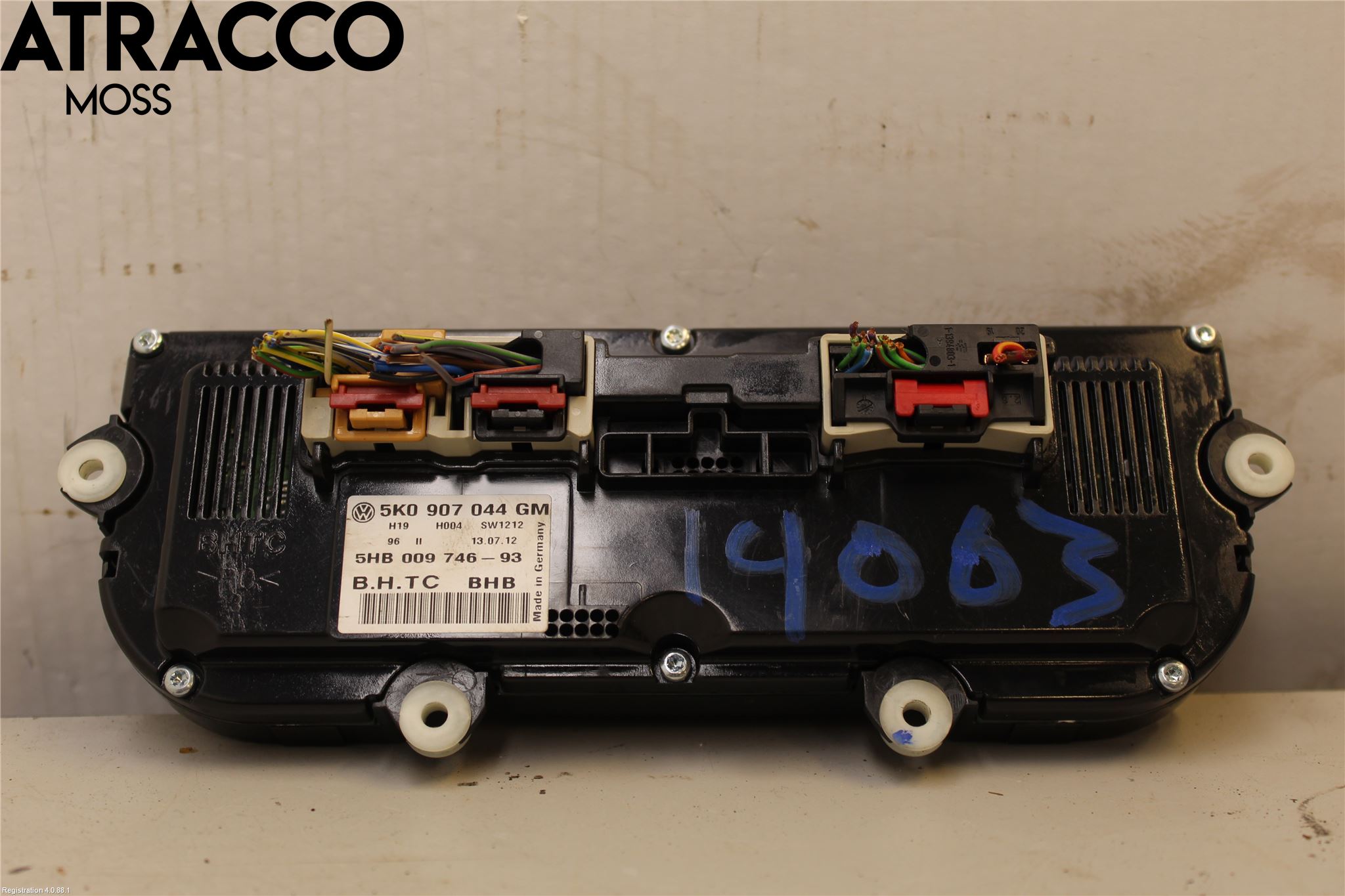 Volkswagen VW GOLF VI 09-13 Varme Ac Betjening-Display