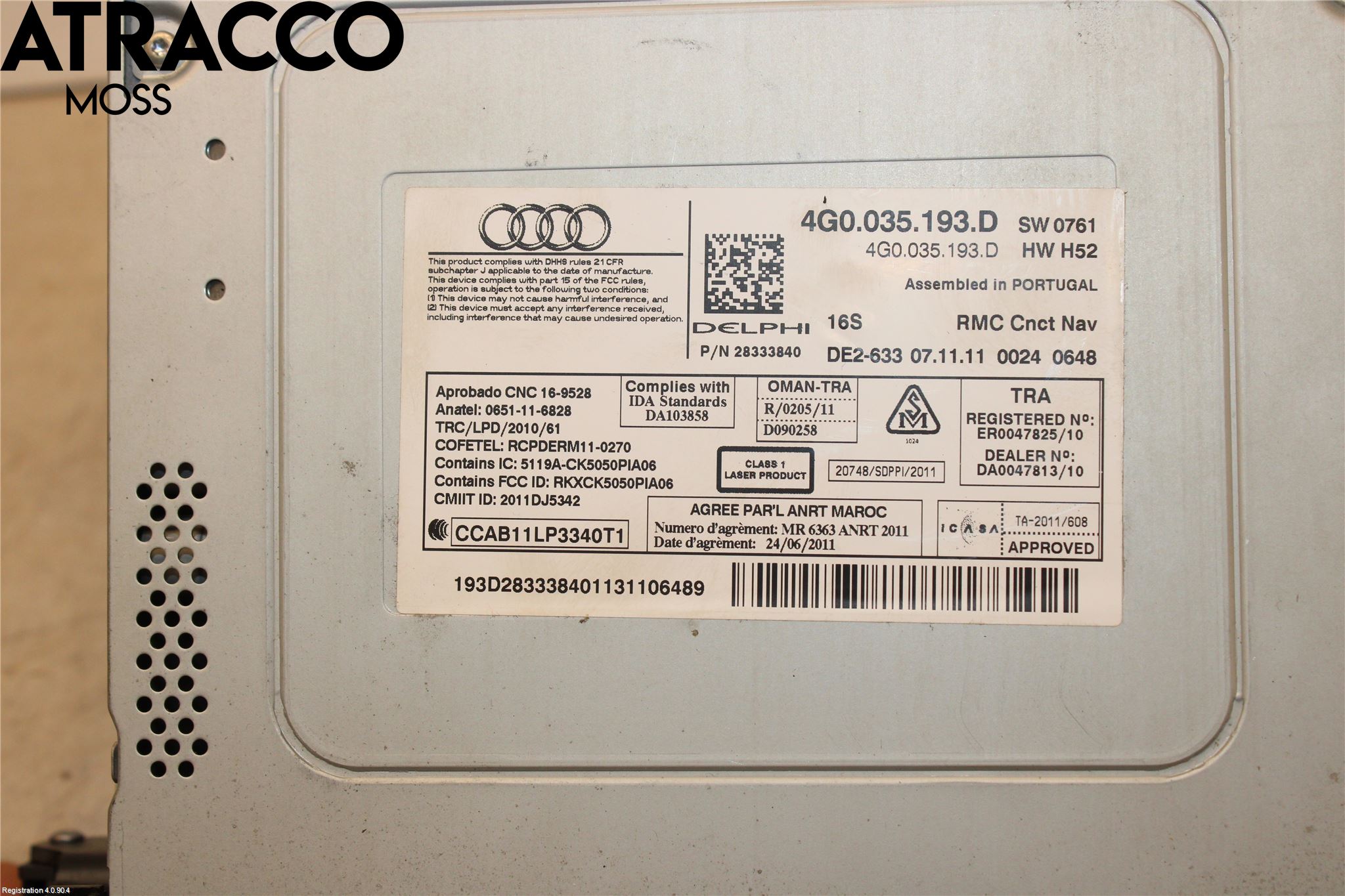 Audi A6/S6 4G 11-18 Stereo Forsterker