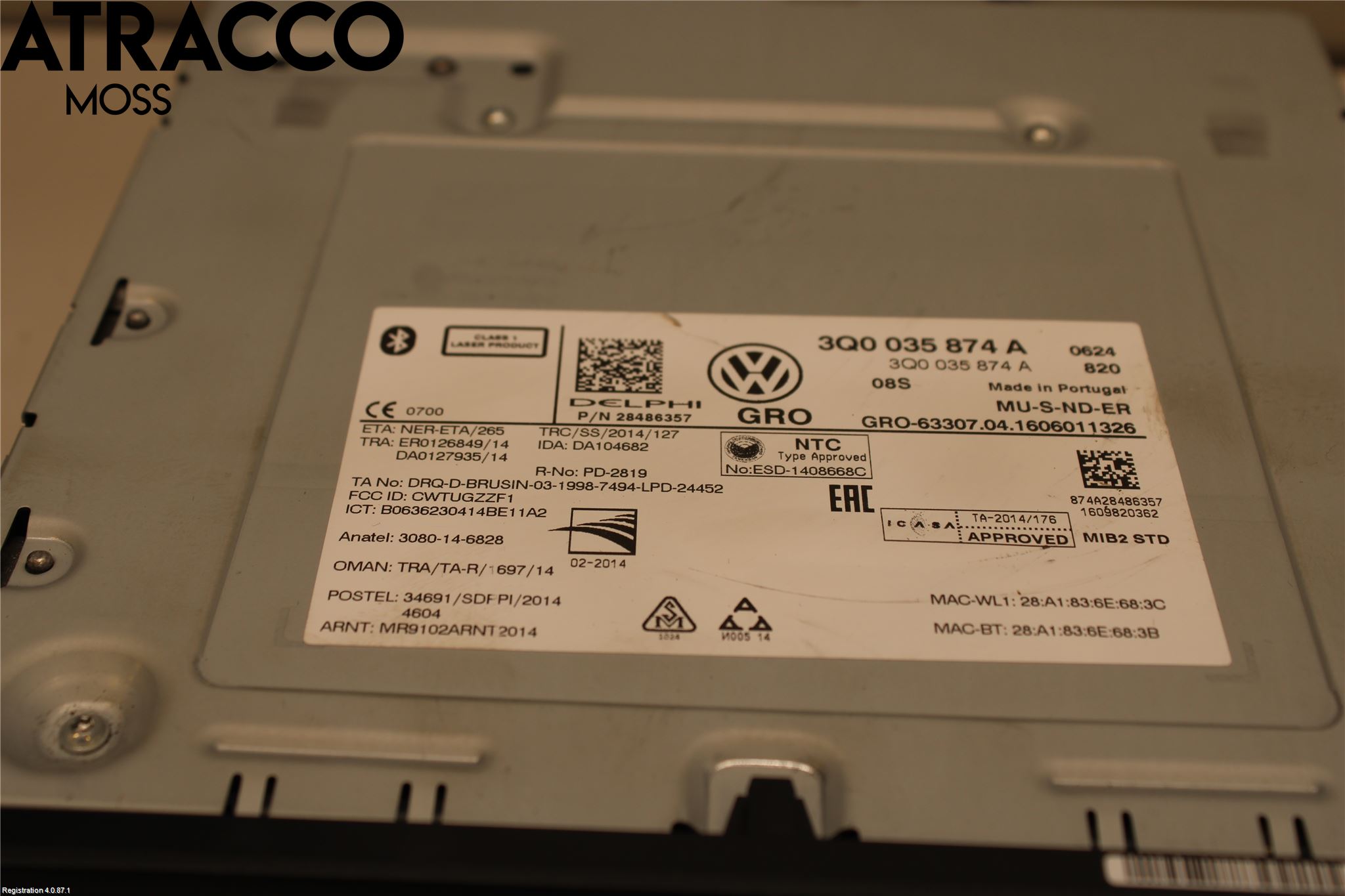 Volkswagen VW PASSAT 15-19 Stereo Radio