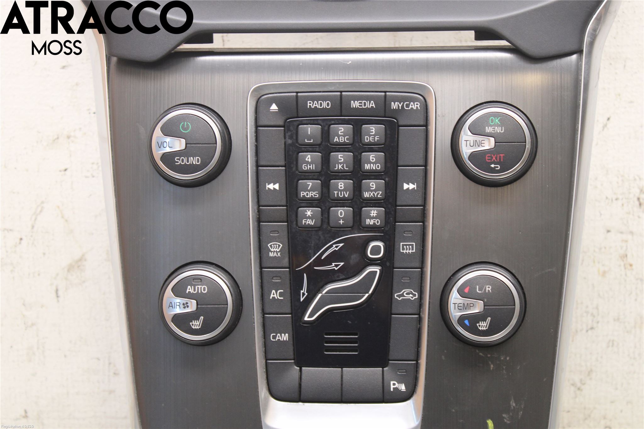 Volvo V40 12-19 Varme Ac Betjening-Display