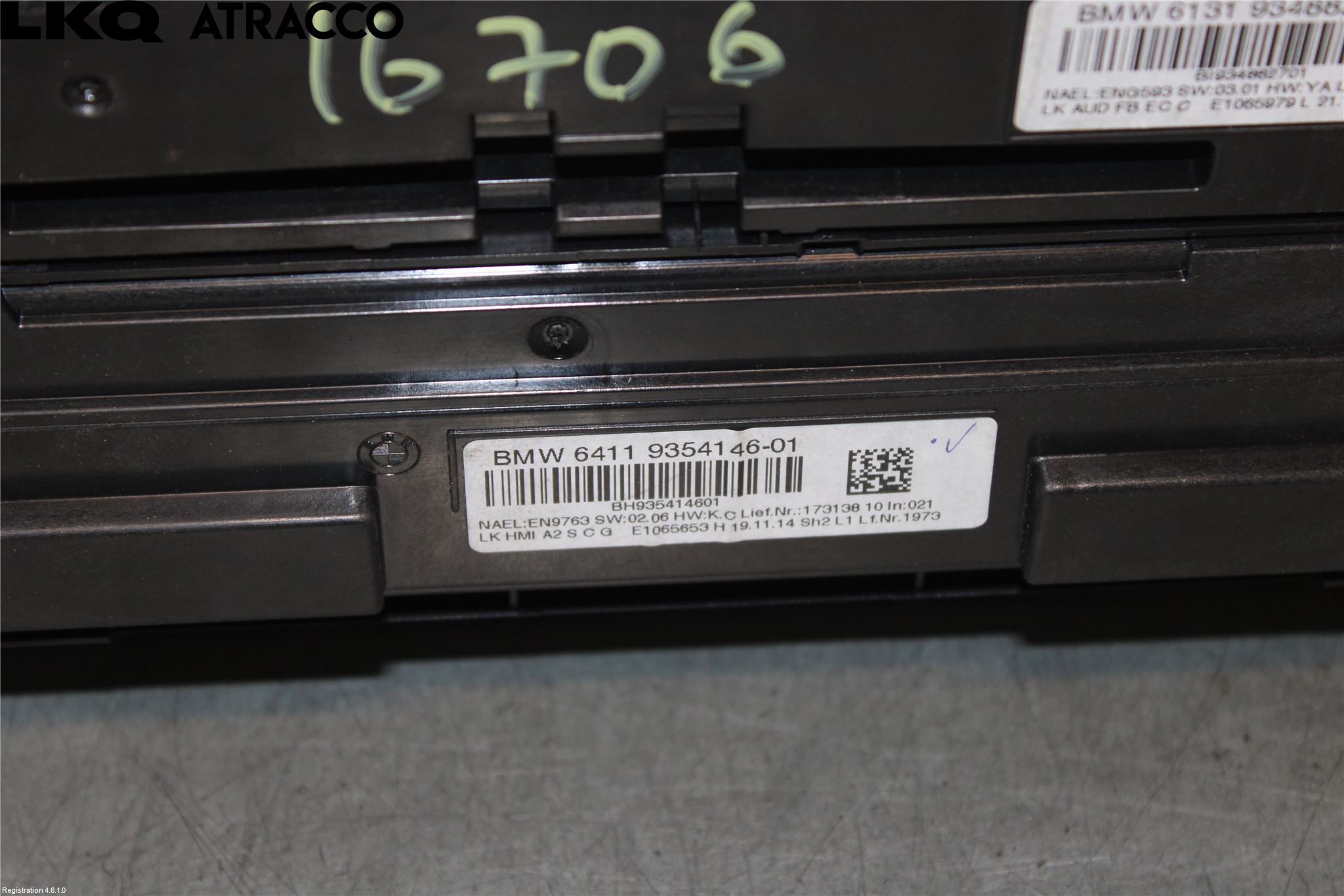 BMW 3 F30/F31/F80 12-19 Varme Ac Betjening-Display