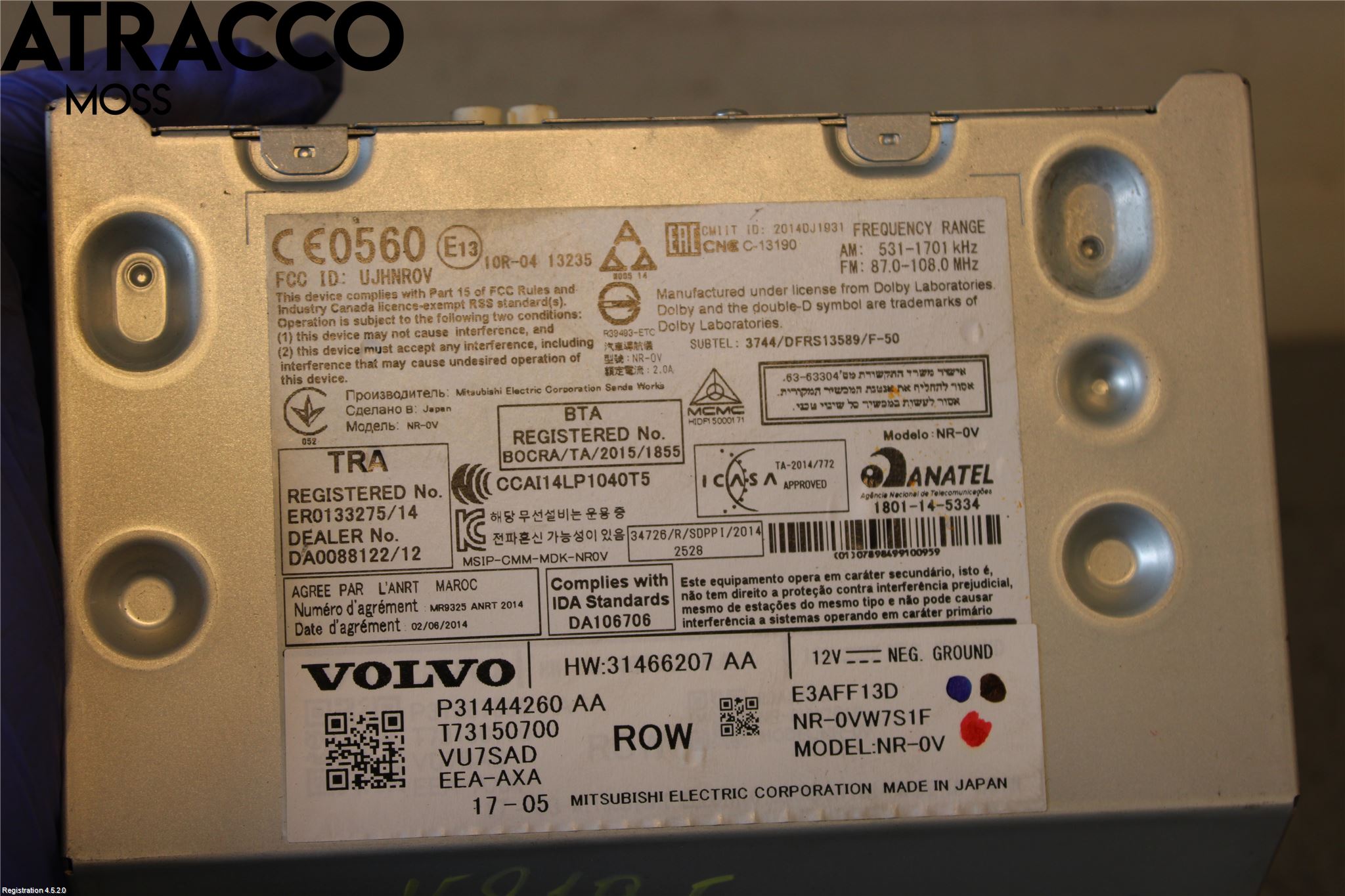 Volvo XC90/RECHARGE 16- Stereo Radio