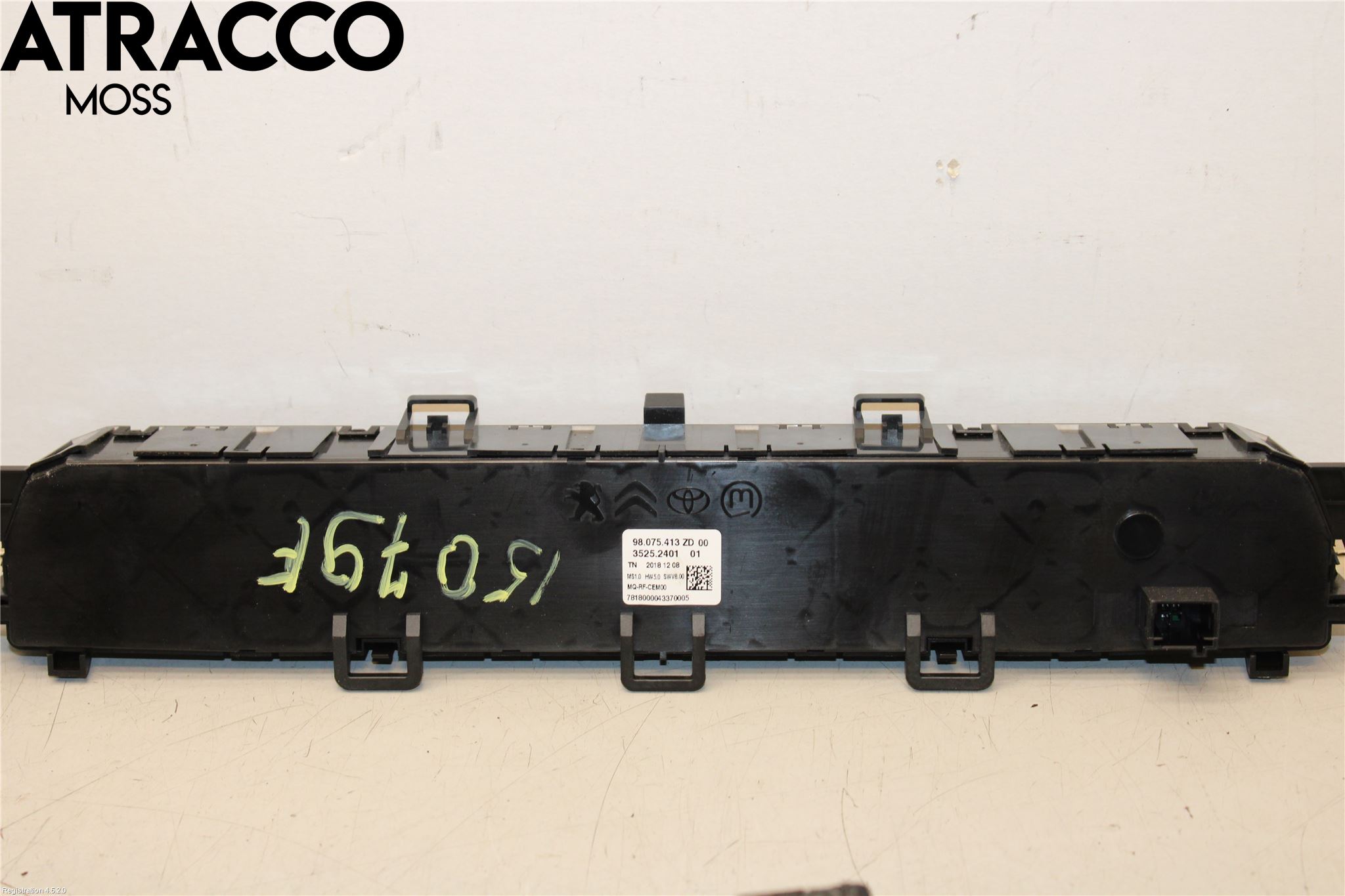 Peugeot PARTNER/E-PARTNER 19- Varme Ac Betjening-Display