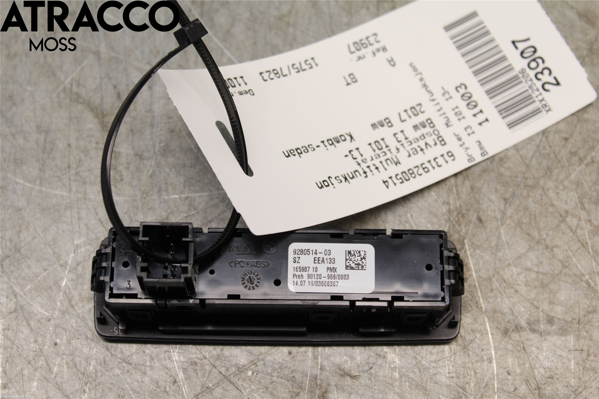 BMW i3 I01 13-22 Bryter Multifunksjon