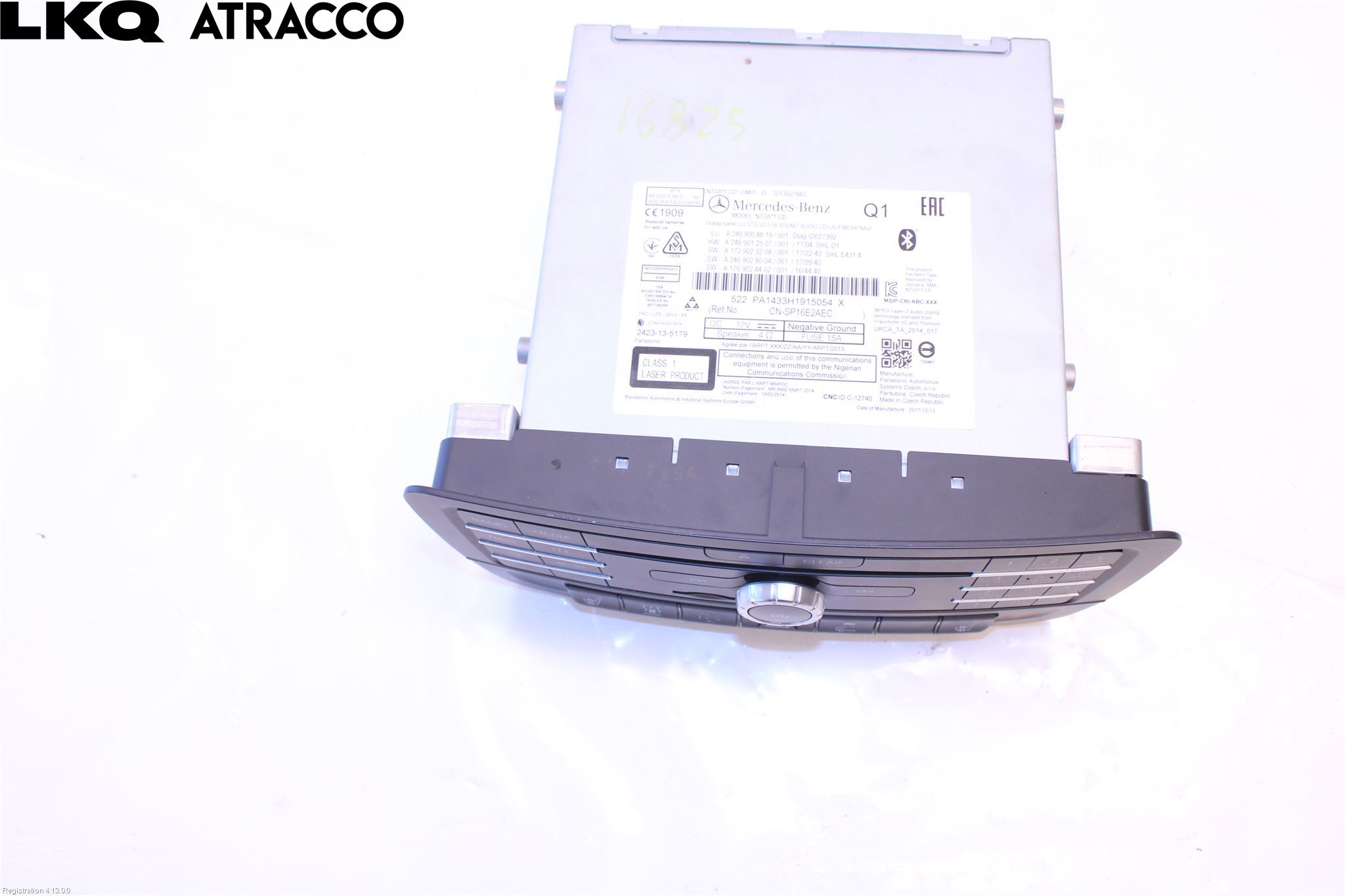 Mercedes-Benz MB B-KLASS (W246/W242) 12-19 Stereo Radio Med Cd