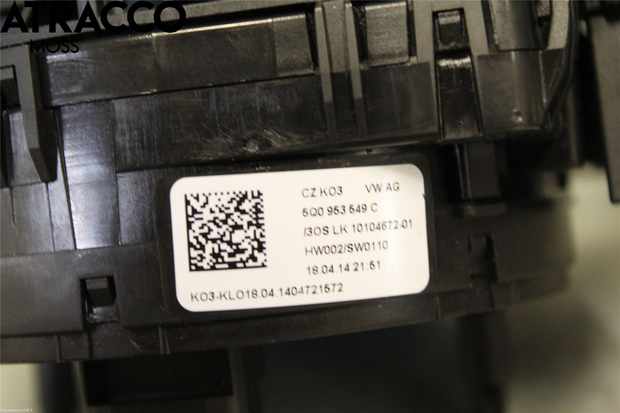 Volkswagen VW GOLF / E-GOLF VII 13-20 Bryter Ratt Kombi H Og V