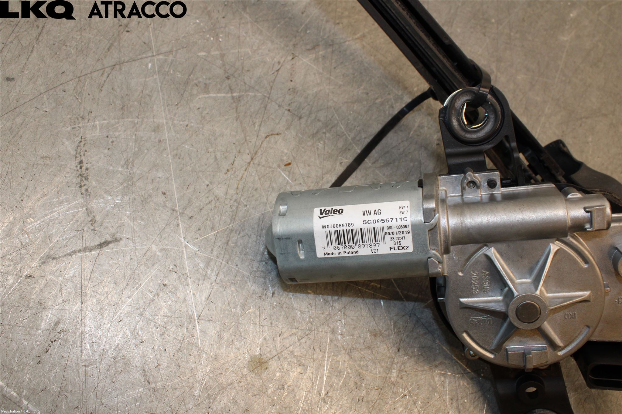 Volkswagen VW GOLF / E-GOLF VII 13-20 Viskerarm Bakrute