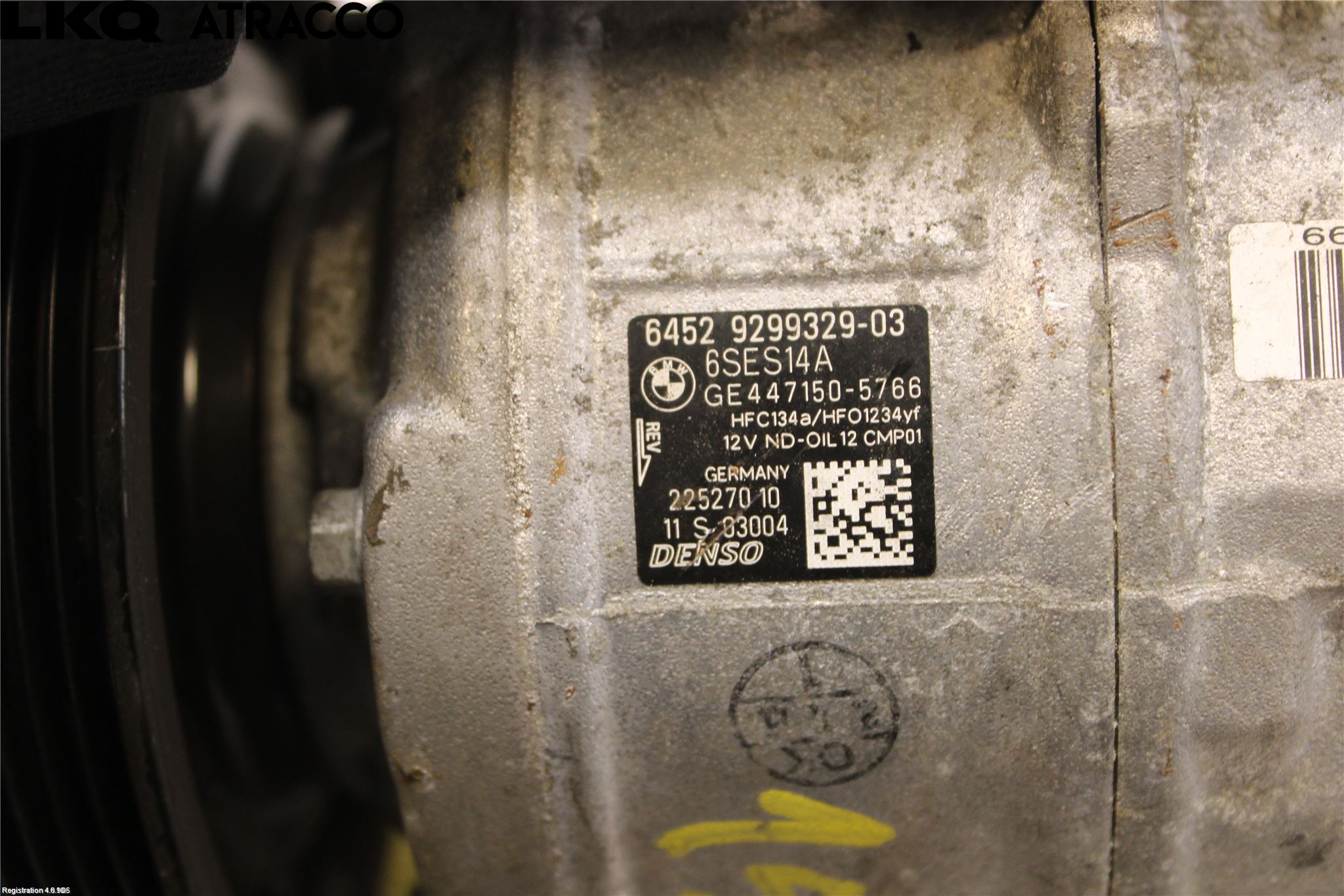 BMW 3 F30/F31/F80 12-19 Varme Ac Kompressor