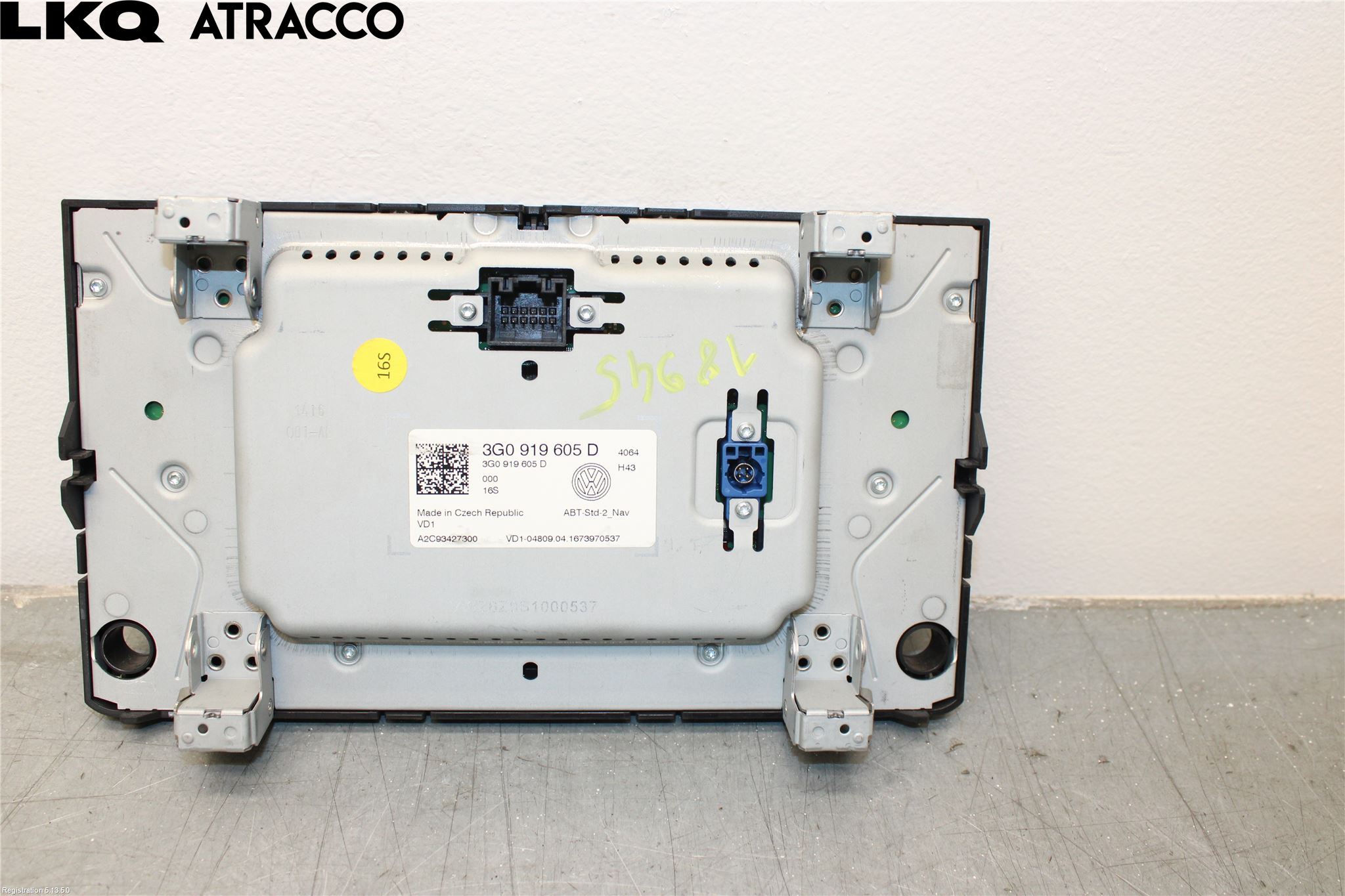 Volkswagen VW GOLF / E-GOLF VII 13-20 Multifunktionsdisplay