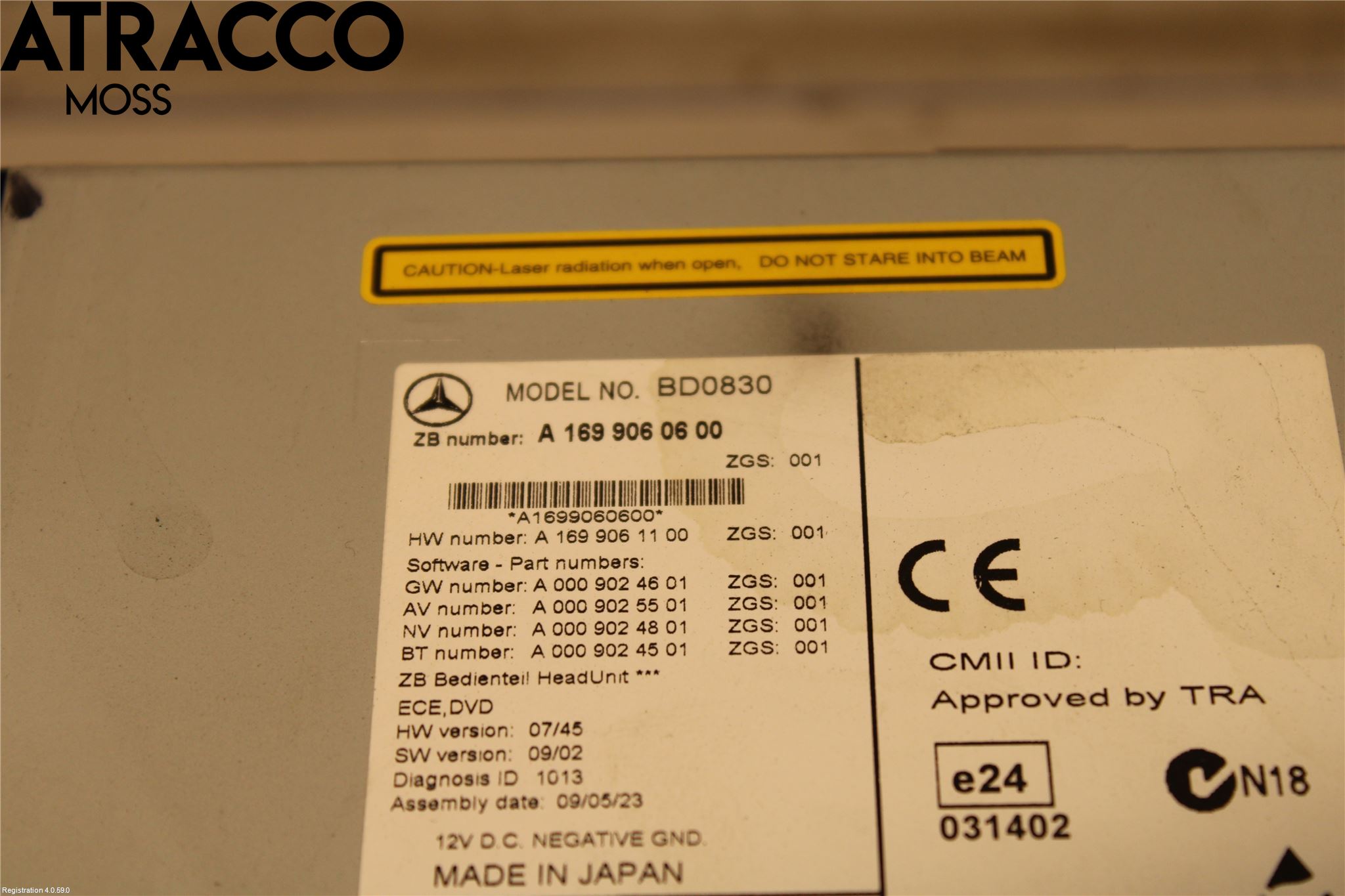 Mercedes-Benz MB B-KLASS (W245) 05-12 Stereo Radio Med Cd