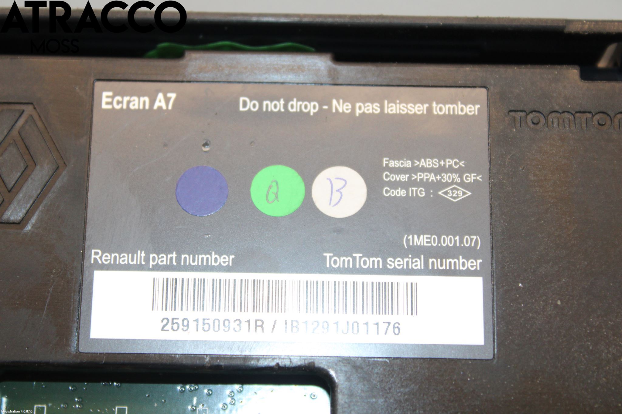 Renault MEGANE III 09-15 Multifunktionsdisplay