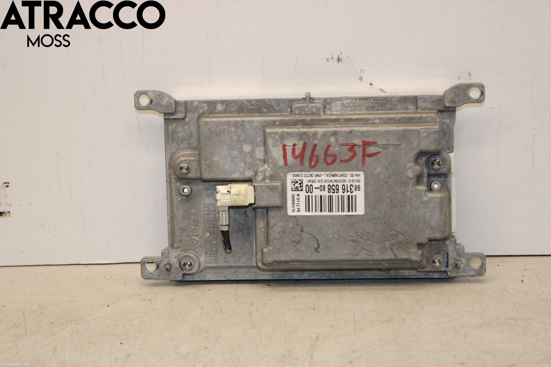 Peugeot EXPERT/E-EXPERT 17- Instr Skjerm Dvd-Gps-Ac-Tlf