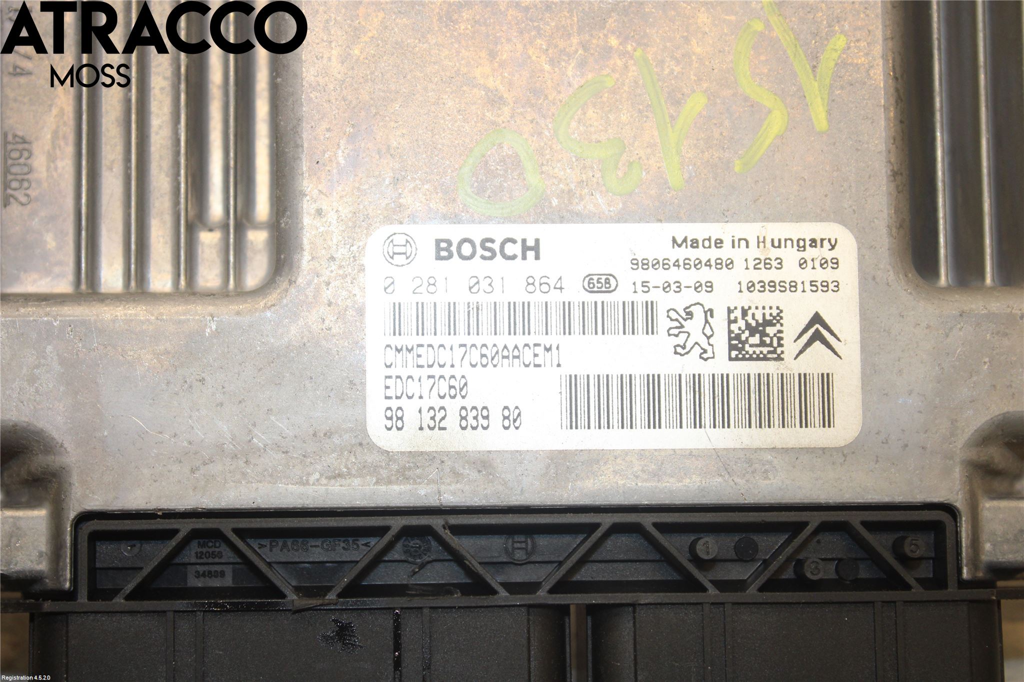 Peugeot 3008 09-16 Styreenhet Innsprøytning